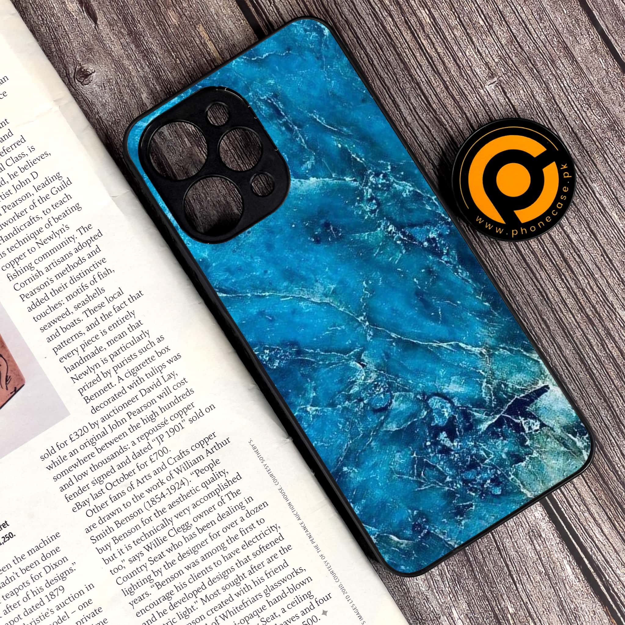 Xiaomi Redmi 12 - Blue Marble Series V 2.0 - Premium Printed Glass soft Bumper shock Proof Case