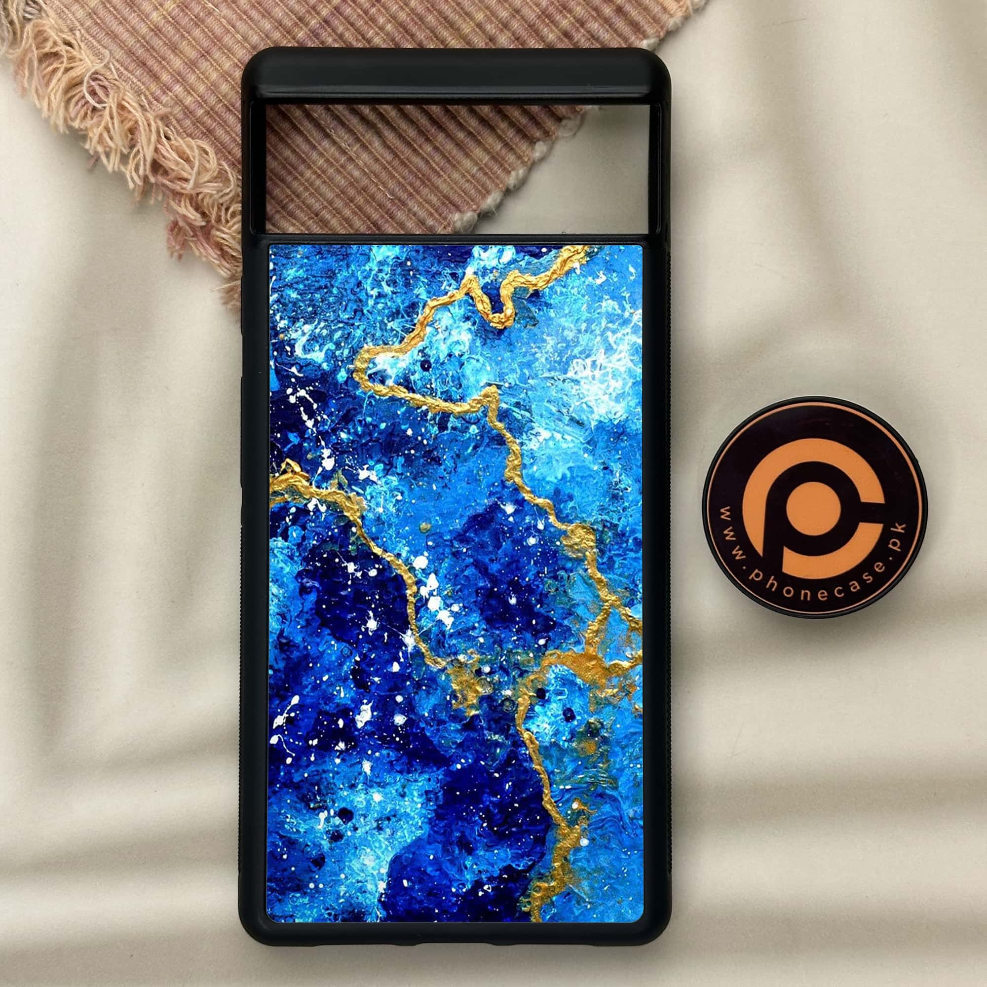Google Pixel 6 - Blue Marble Series V 2.0 - Premium Metal Printed soft Bumper Shock Proof Case