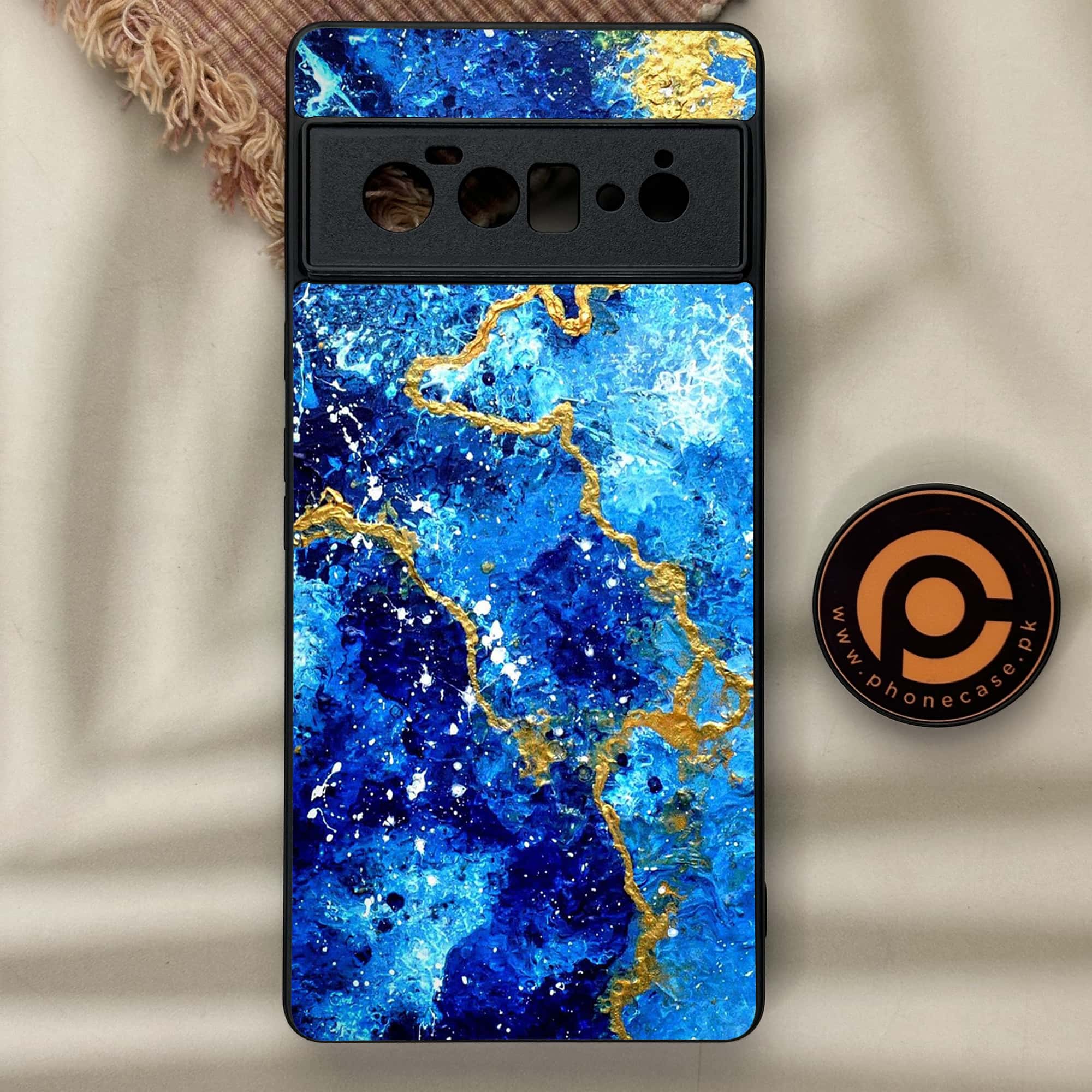 Google Pixel 6 Pro - Blue Marble Series V 2.0 - Premium Metal Printed soft Bumper Shock Proof Case