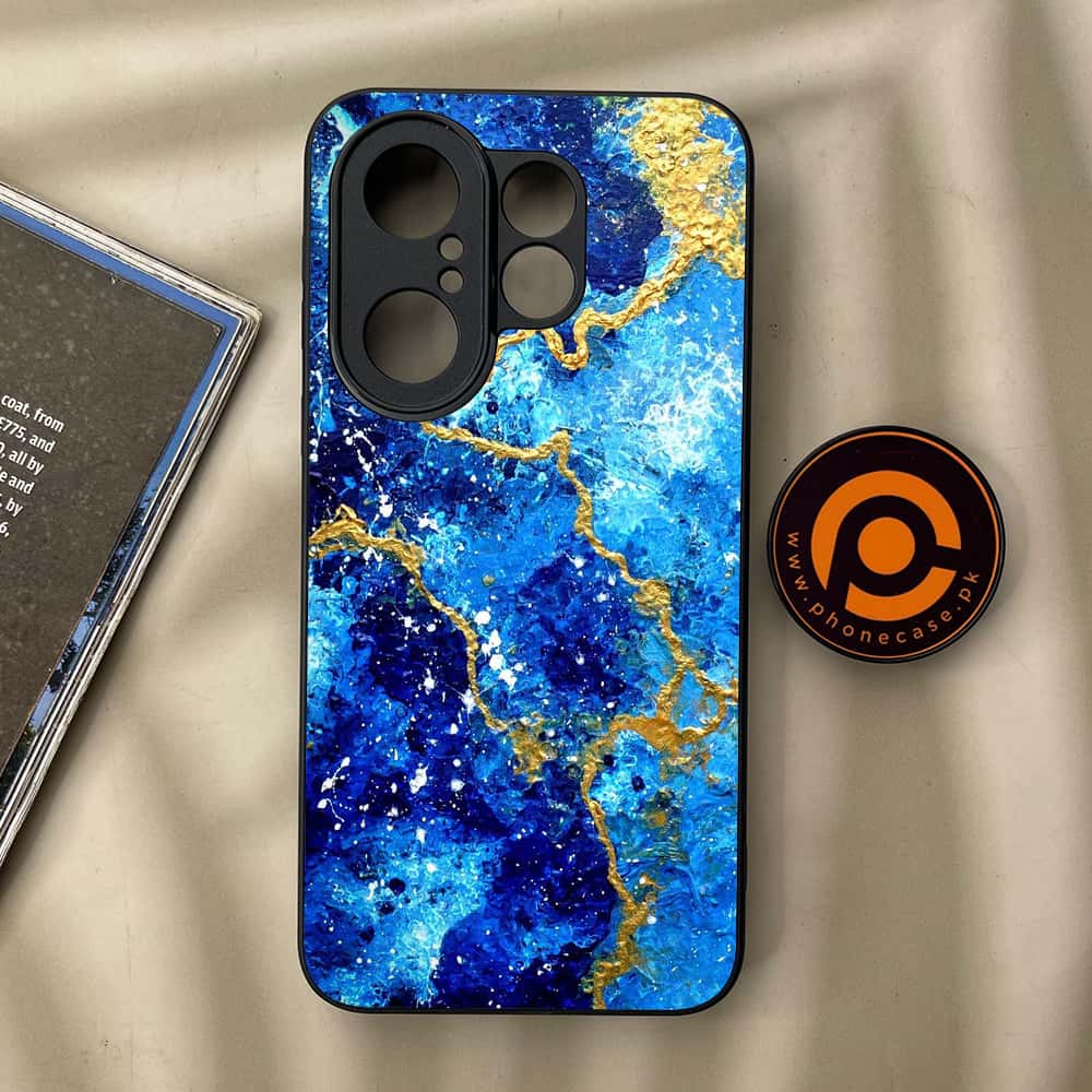 Vivo X200 FE - Blue Marble 2.0 Series - Premium Metal Printed soft Bumper Shock Proof Case
