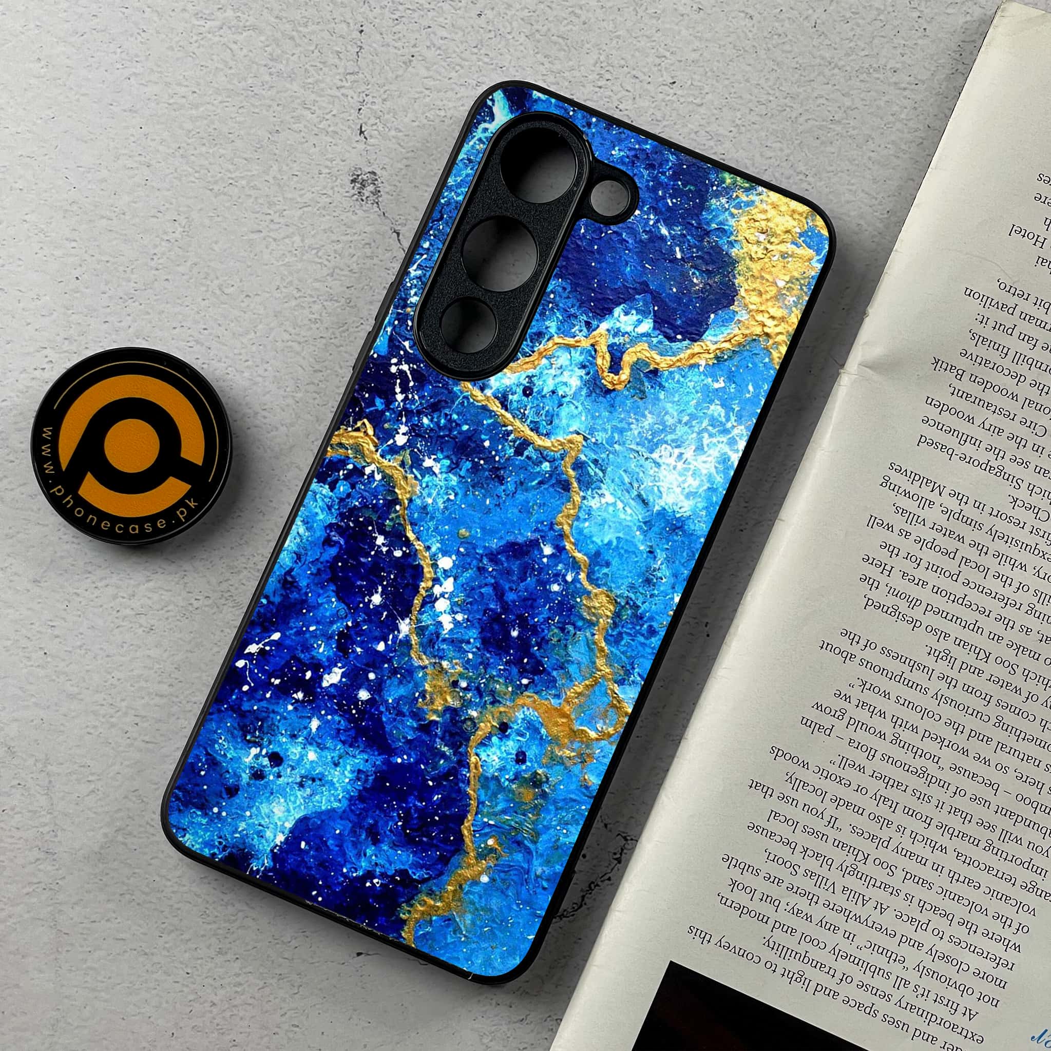 Vivo Y04 - Blue Marble 2.0 Series - Premium Metal Printed Soft Bumper Shockproof Case