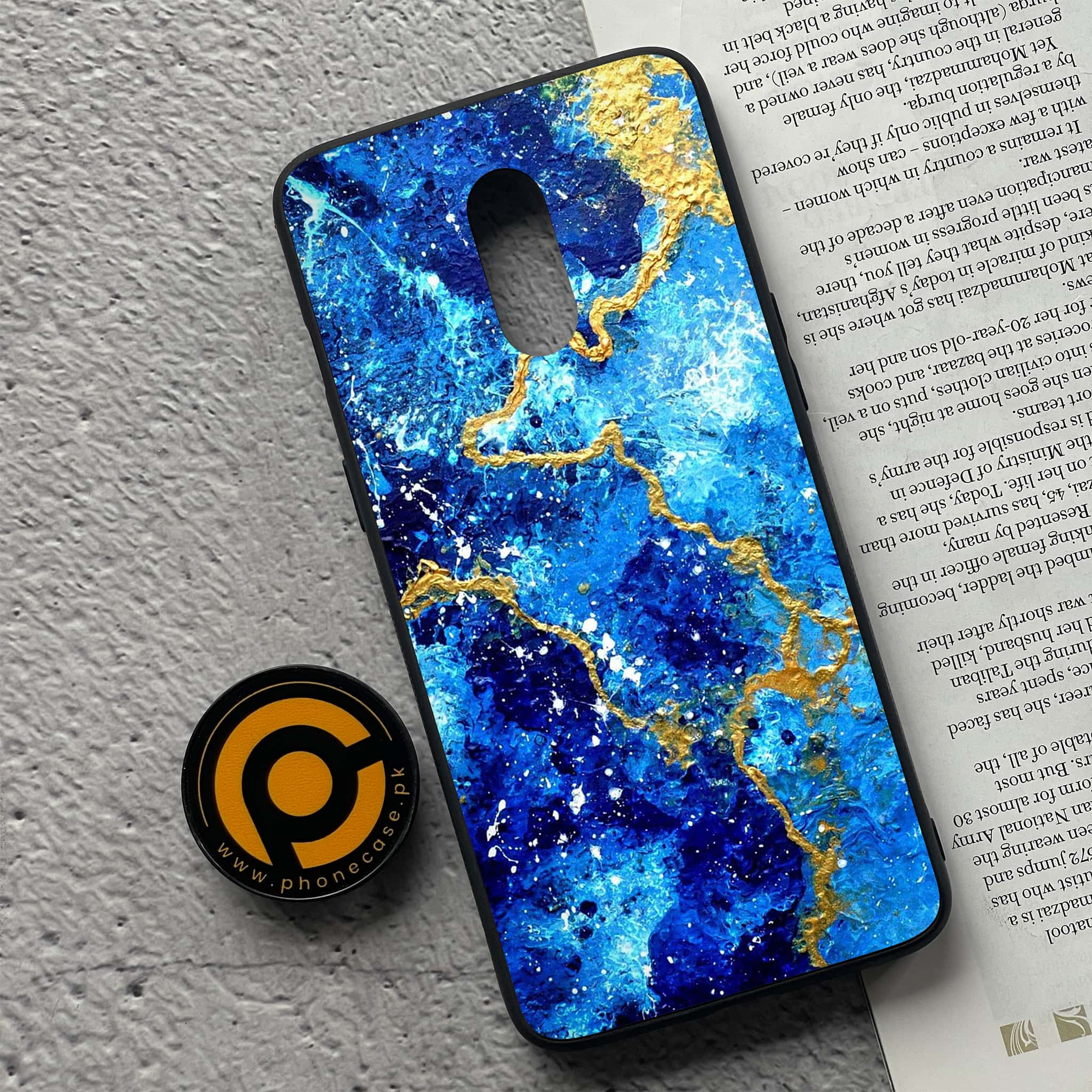 OnePlus 7 - Blue Marble 2.0 Series - Premium Printed Glass soft Bumper shock Proof Case