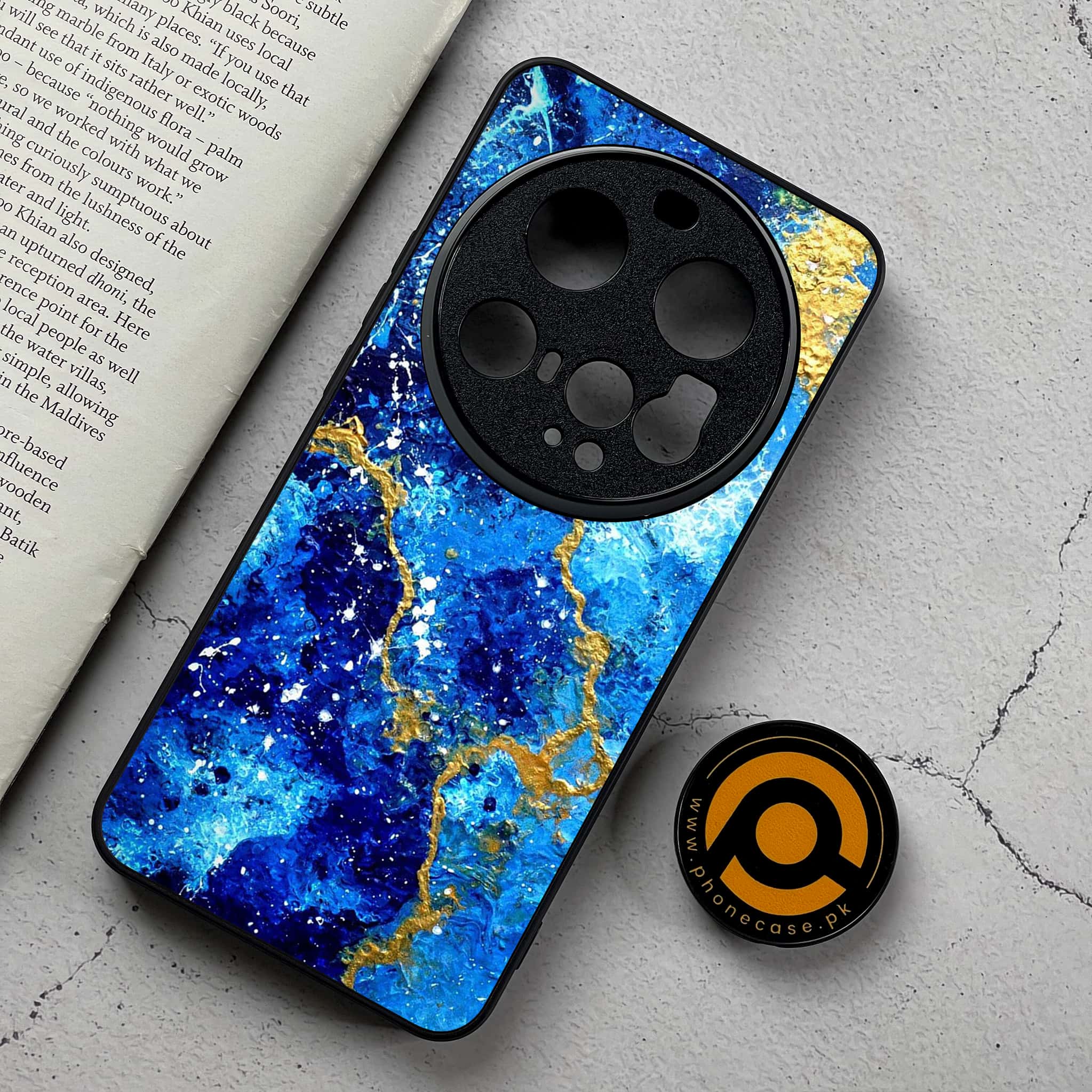 Xiaomi 15 Ultra - Blue Marble 2.0 Series - Premium Metal Printed Soft Bumper Shockproof Case