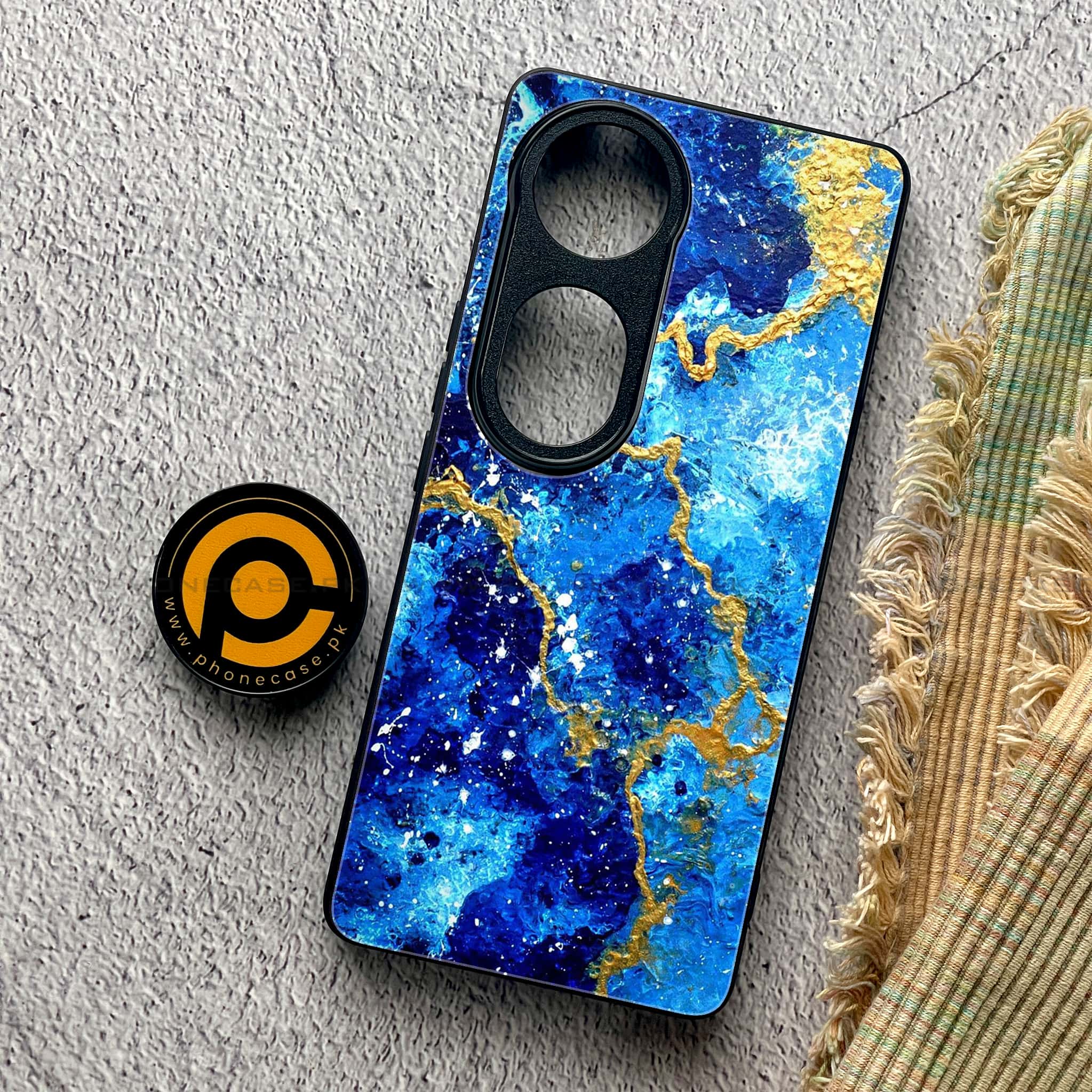 Vivo S19 Pro - Blue Marble 2.0 Series - Premium Metal Printed soft Bumper shock Proof Case