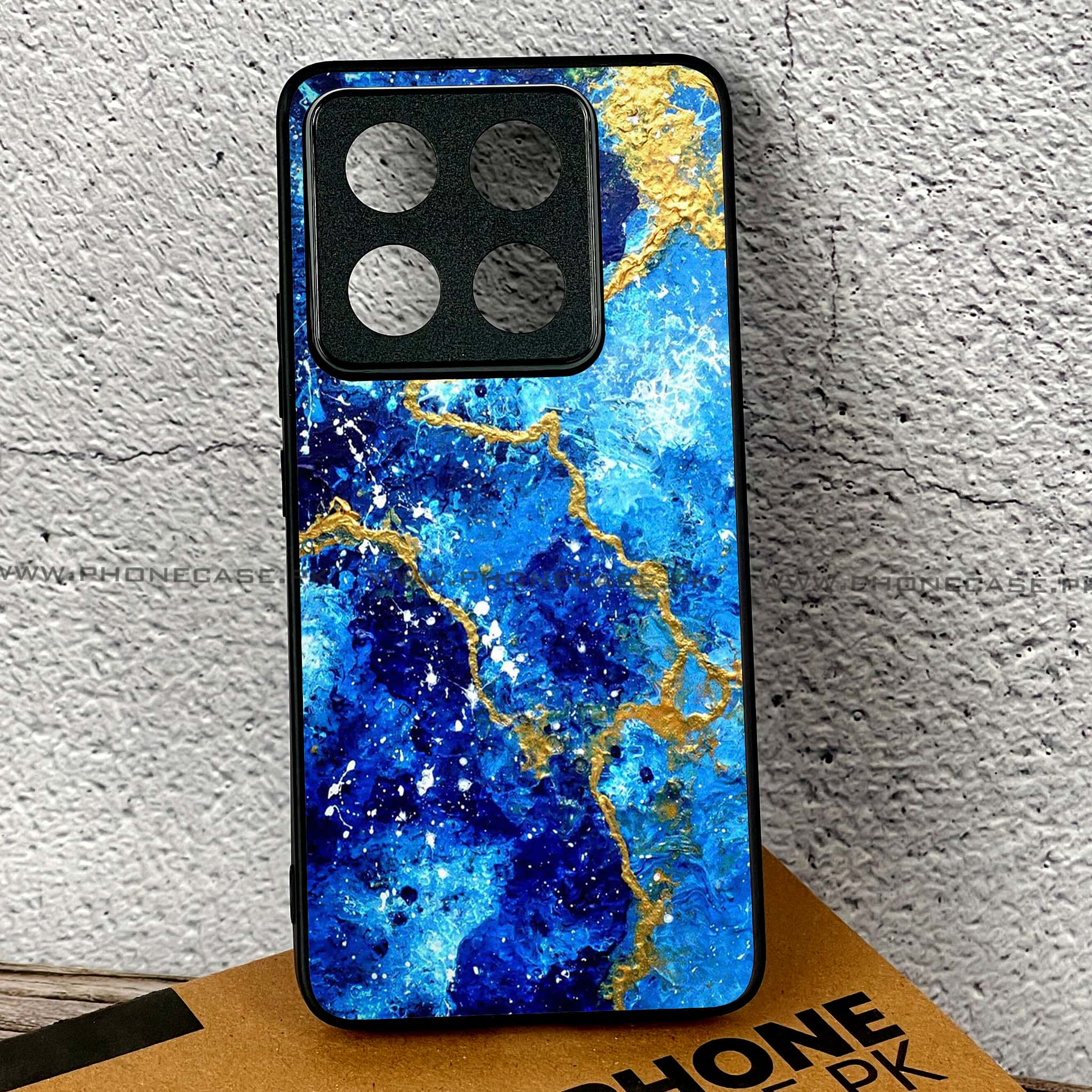 Xiaomi 14T - Blue Marble 2.0 Series - Premium Printed Glass soft Bumper shock Proof Case