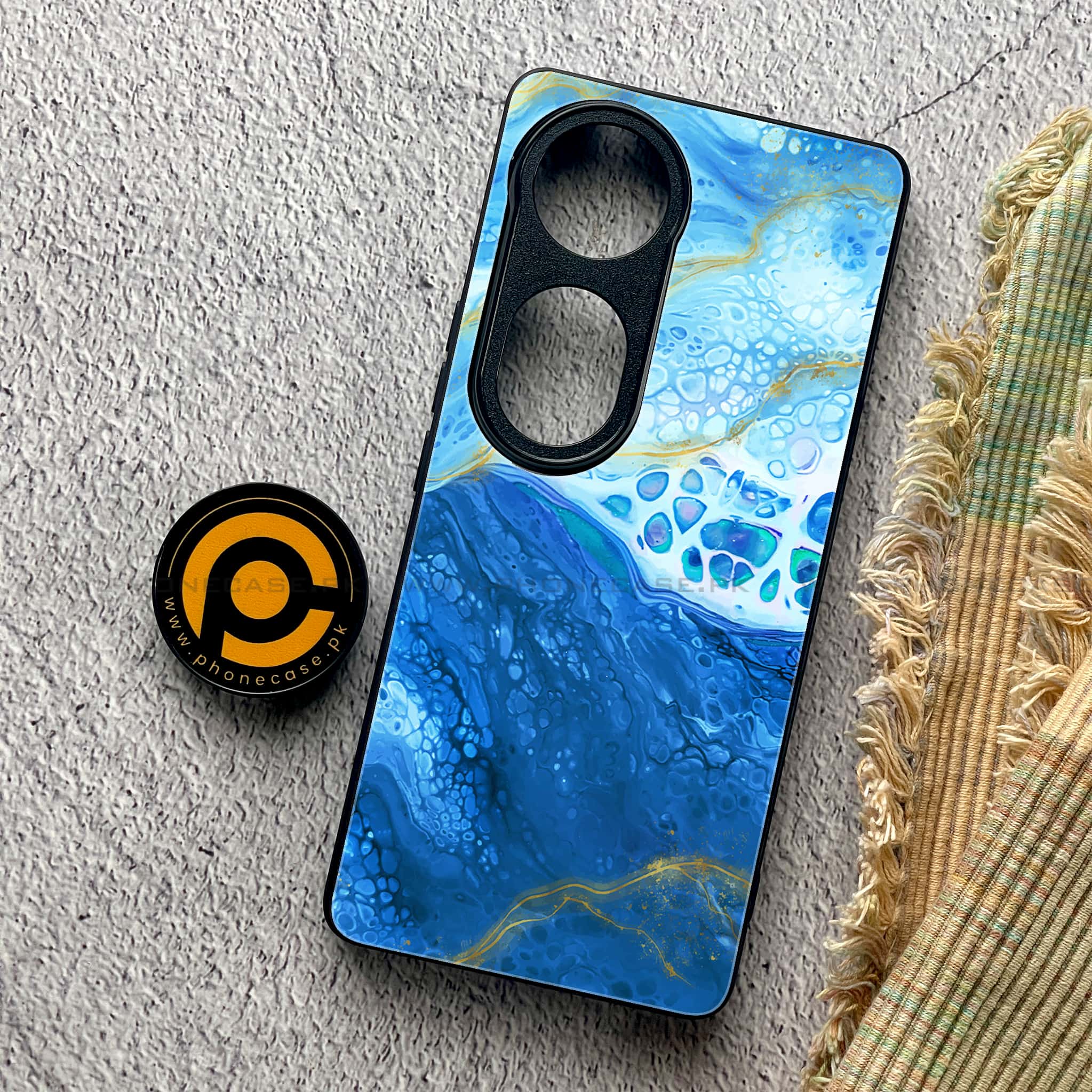 Vivo S19 Pro - Blue Marble 2.0 Series - Premium Metal Printed soft Bumper shock Proof Case