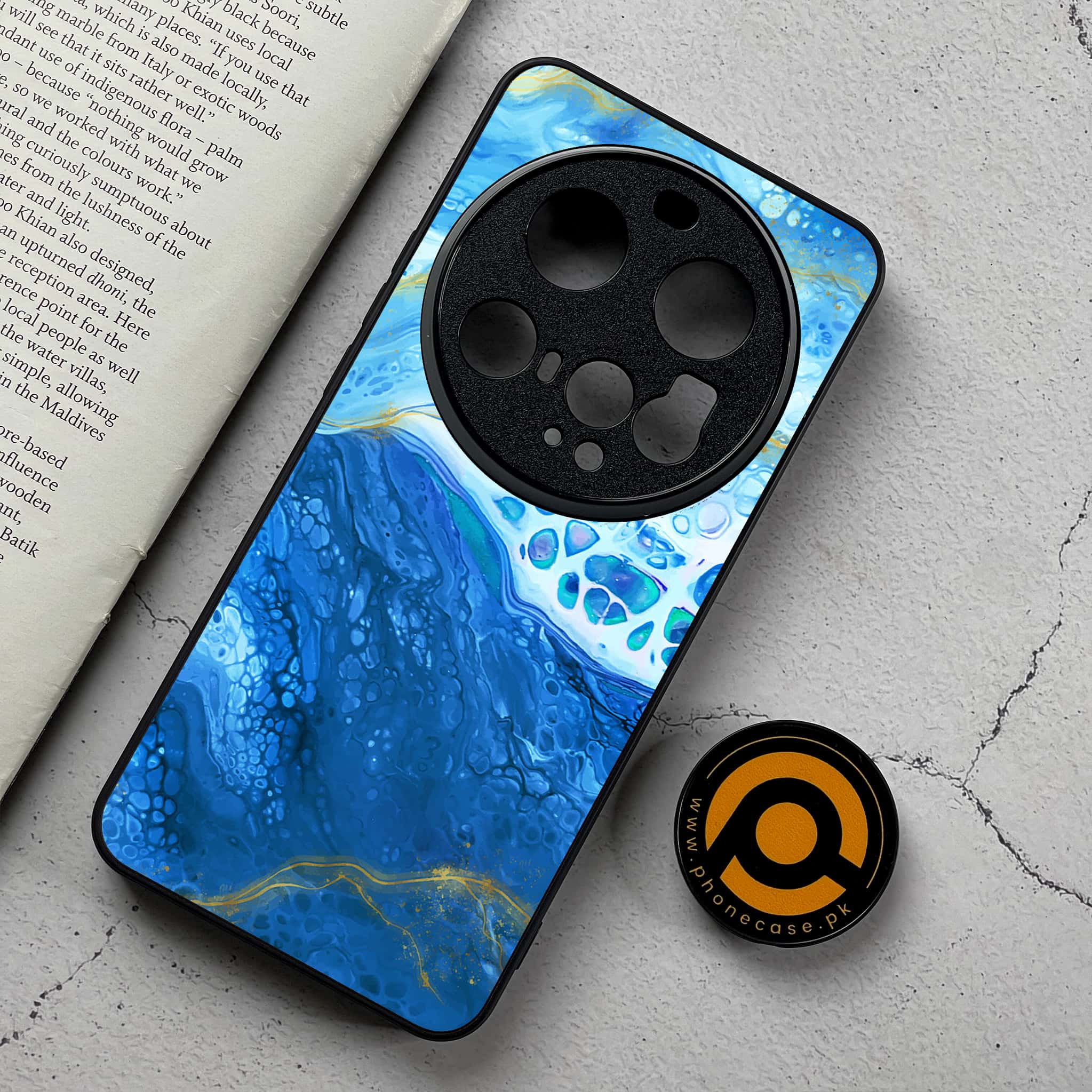 Xiaomi 15 Ultra - Blue Marble 2.0 Series - Premium Metal Printed Soft Bumper Shockproof Case