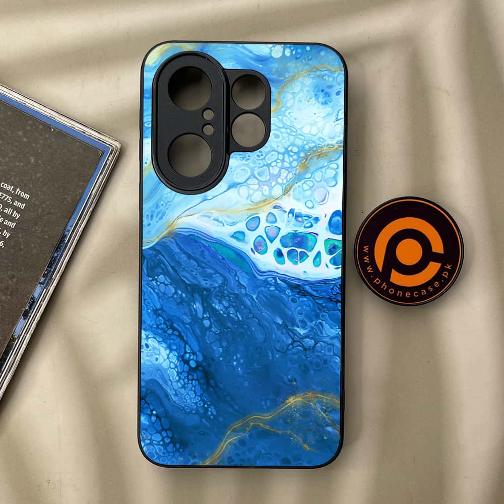 Vivo X200 FE - Blue Marble 2.0 Series - Premium Metal Printed soft Bumper Shock Proof Case