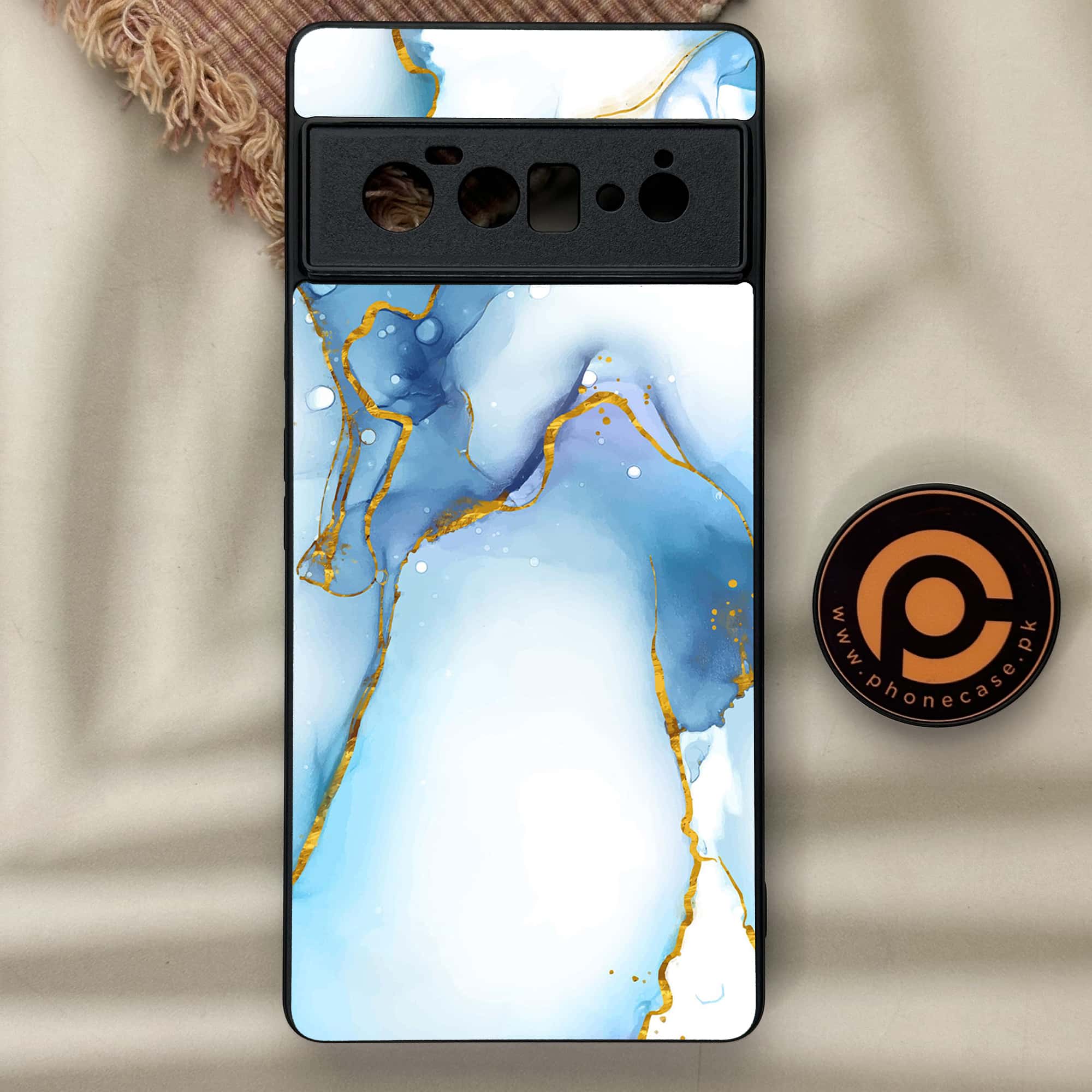 Google Pixel 6 Pro - Blue Marble Series V 2.0 - Premium Metal Printed soft Bumper Shock Proof Case