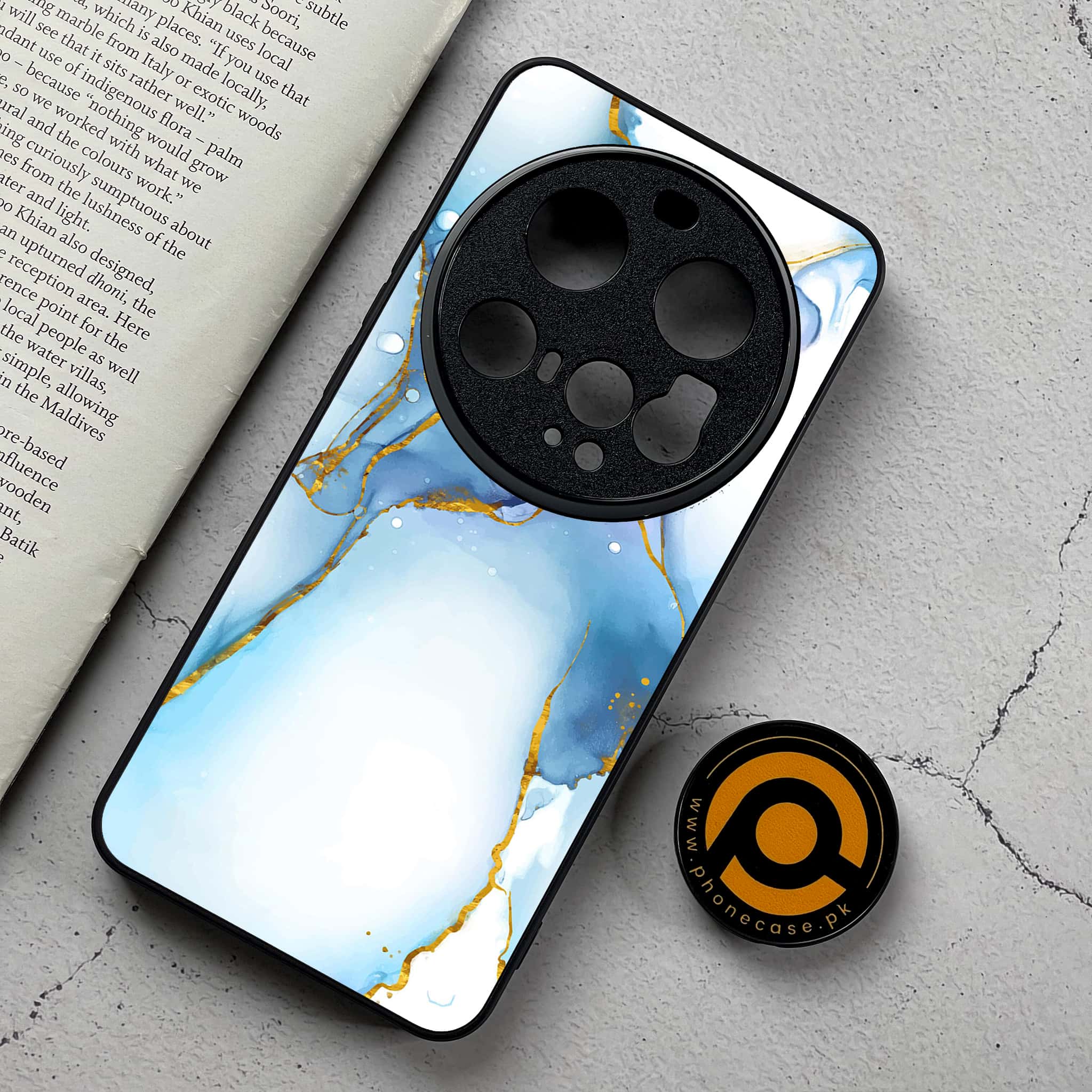 Xiaomi 15 Ultra - Blue Marble 2.0 Series - Premium Metal Printed Soft Bumper Shockproof Case
