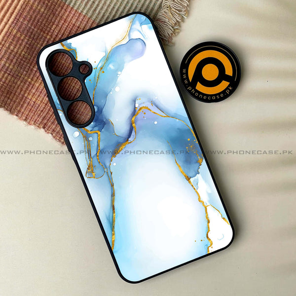 Samsung Galaxy A16 - Blue Marble V2.0 Design 6 - Premium Metal Printed soft Bumper Shock Proof Case CS-33991
