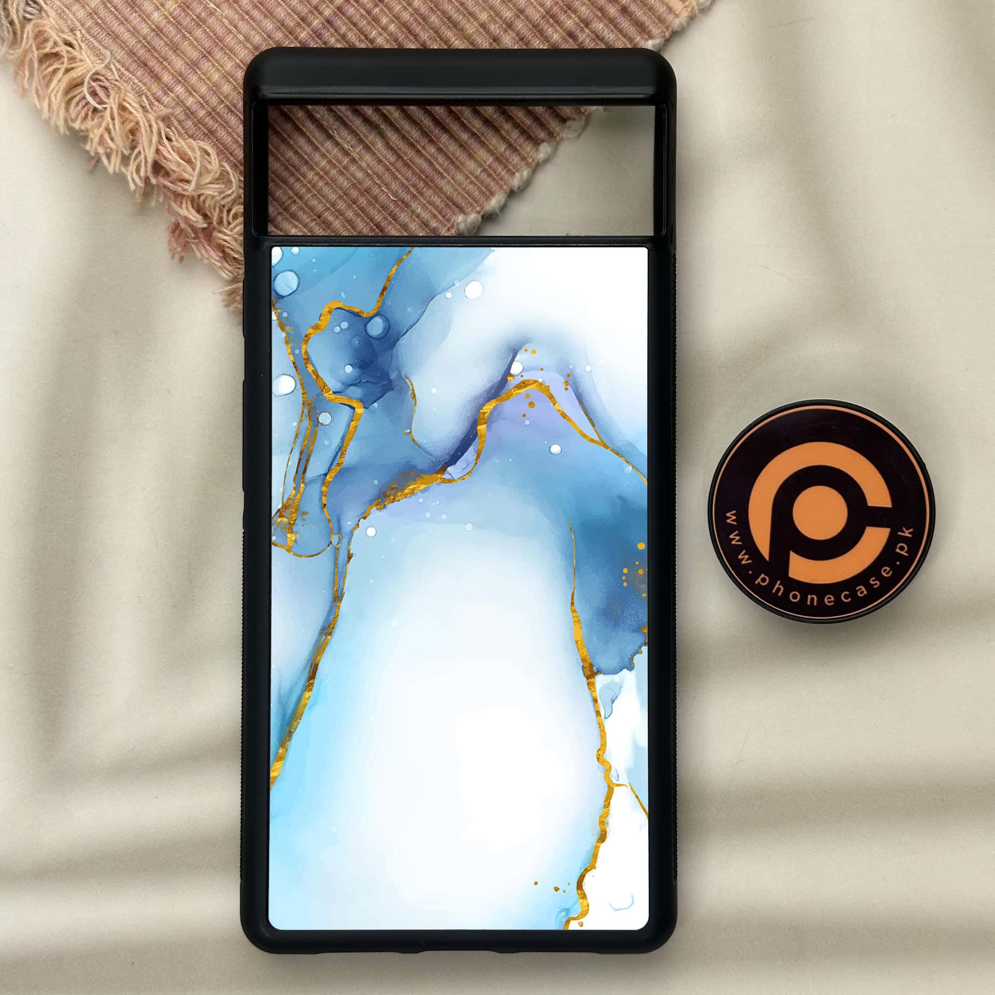 Google Pixel 6 - Blue Marble Series V 2.0 - Premium Metal Printed soft Bumper Shock Proof Case