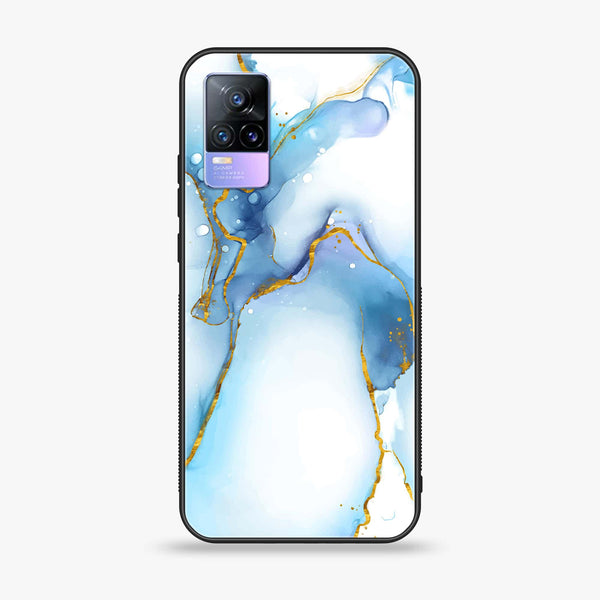 Vivo V21e - Blue Marble 2.0 Design 6 - Premium Printed Glass soft Bumper shock Proof Case CS-42751