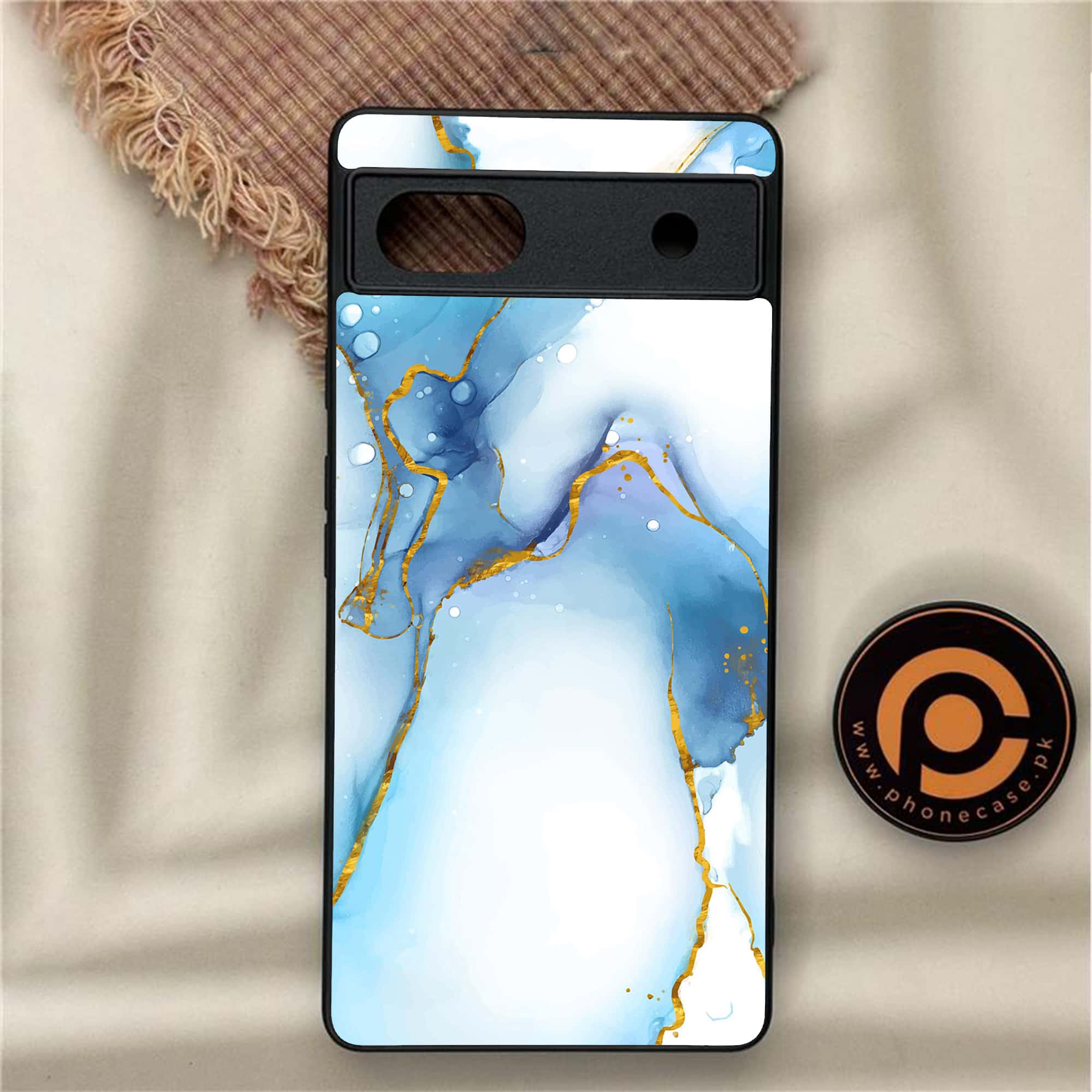 Google Pixel 6A - Blue Marble Series V 2.0 - Premium Metal Printed soft Bumper Shock Proof Case
