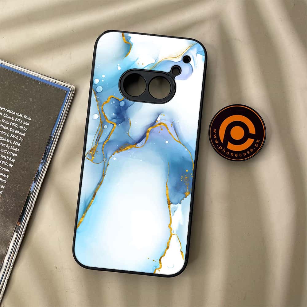 Nothing Phone (2a) - Blue Marble 2.0 Series - Premium Metal Printed soft Bumper Shock Proof Case