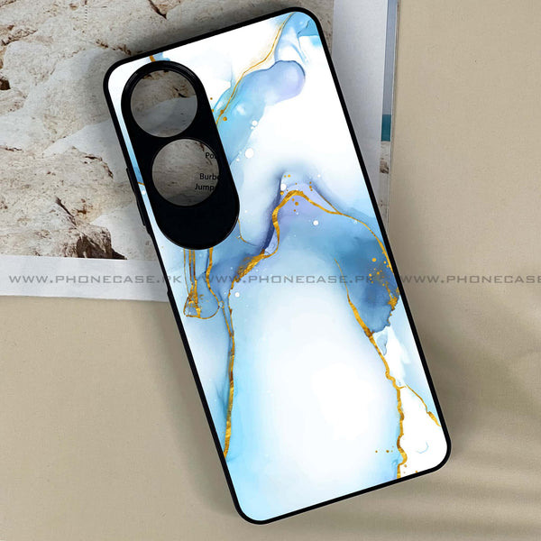 Oppo A60 - Blue Marble 2.0 Design 6  - Premium Printed Metal soft Bumper shock Proof Case  CS-34908