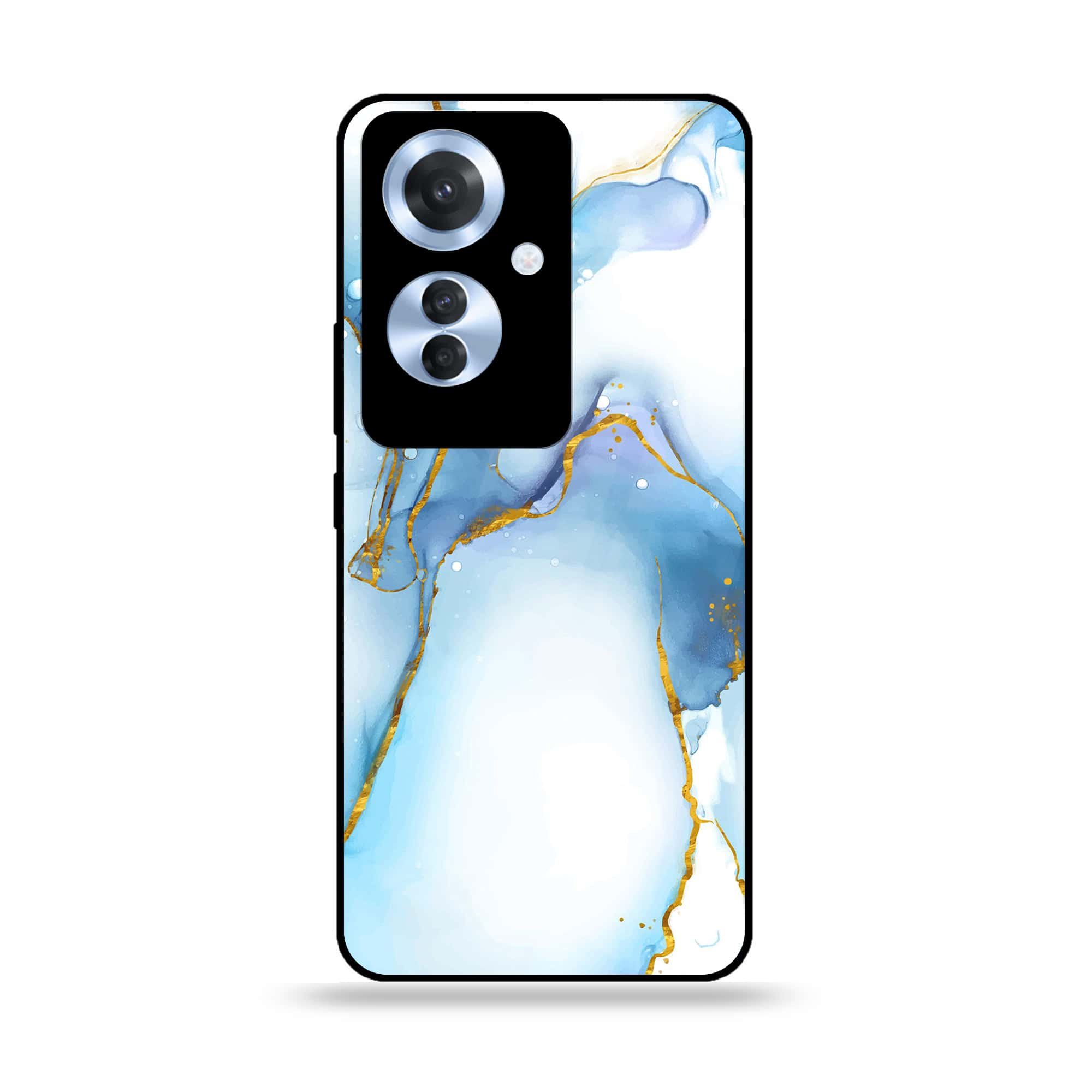 Oppo F25 Pro - Blue Marble 2.0 Series - Premium Printed Glass soft Bumper shock Proof Case