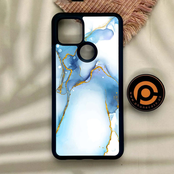 Google Pixel 4a 5G - Blue 2.0 Design 6 - Premium Metal Printed Soft Bumper Shock Proof Case