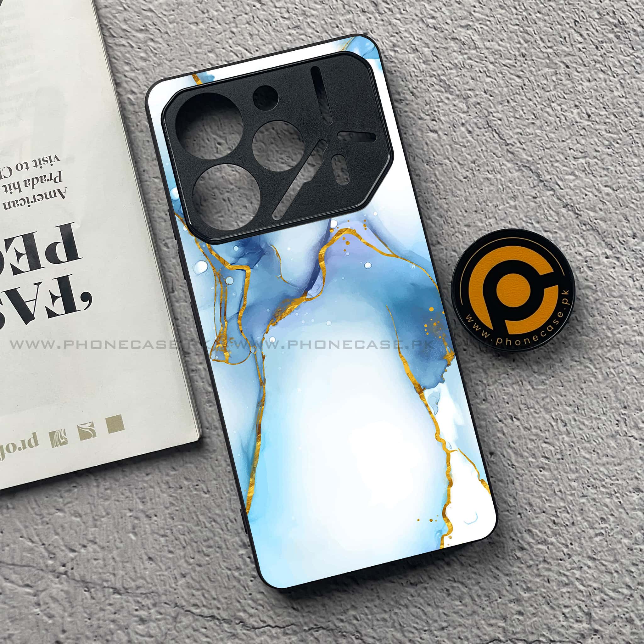 Tecno Pova 6 Pro - Blue Marble 2.0 Series - Premium Printed Glass soft Bumper shock Proof Case