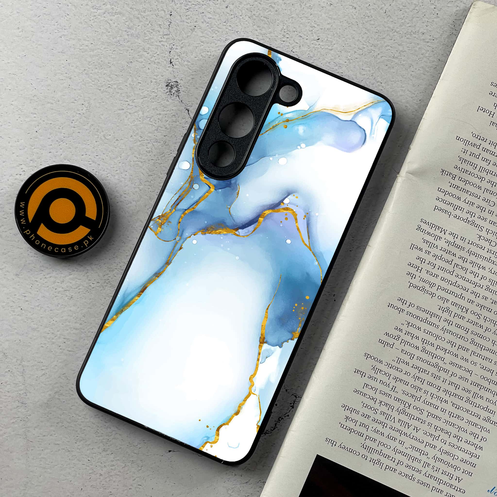 Vivo Y04 - Blue Marble 2.0 Series - Premium Metal Printed Soft Bumper Shockproof Case