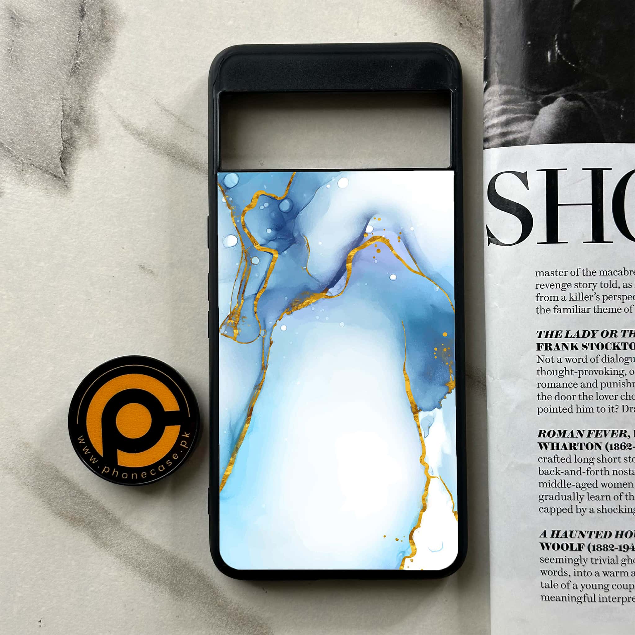 Google Pixel 8a - Blue Marble Series V 2.0 - Premium Printed soft Bumper Shock Proof Case