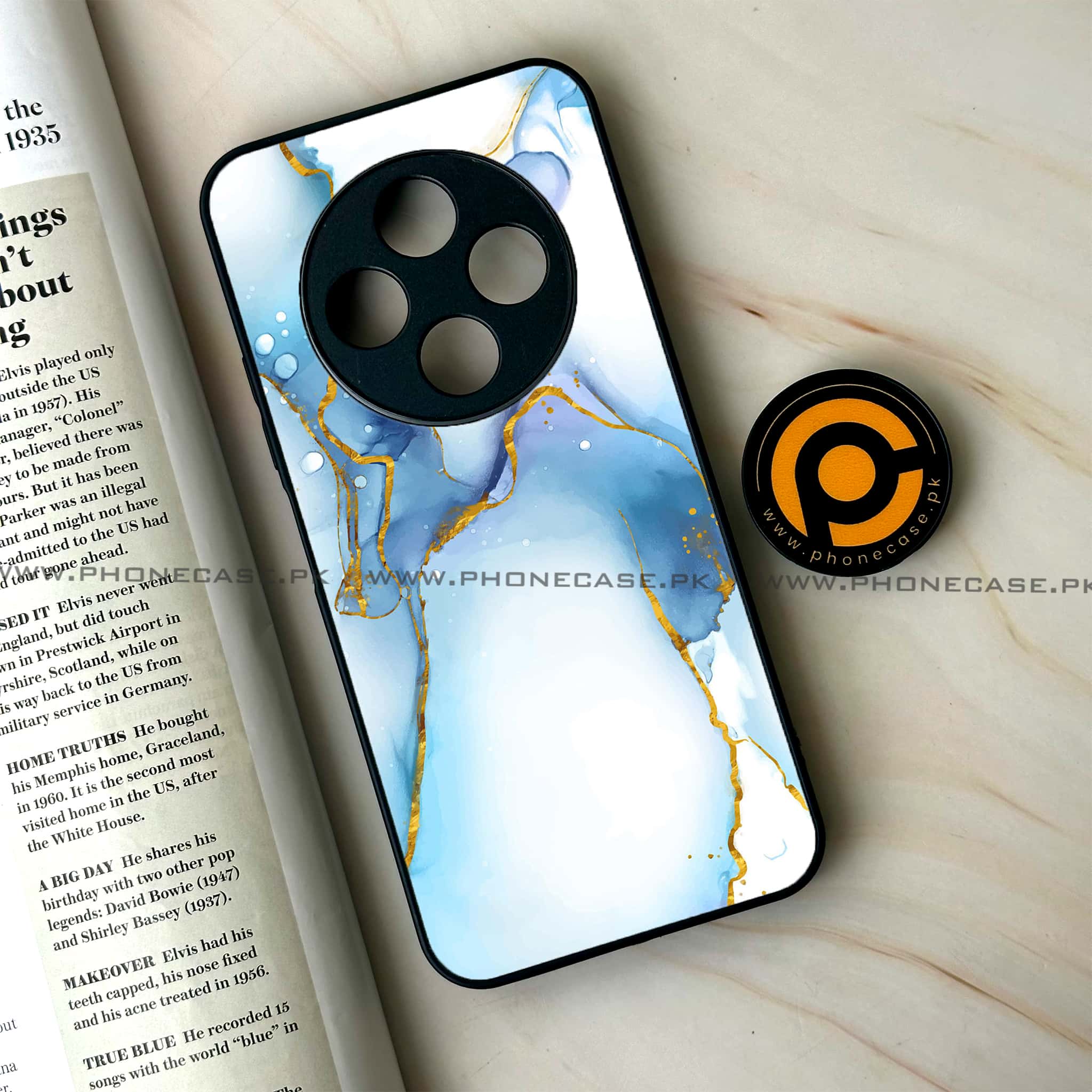 Oppo F27 Pro Plus - Blue Marble 2.0 Series - Premium Metal Printed soft Bumper Shock Proof Case