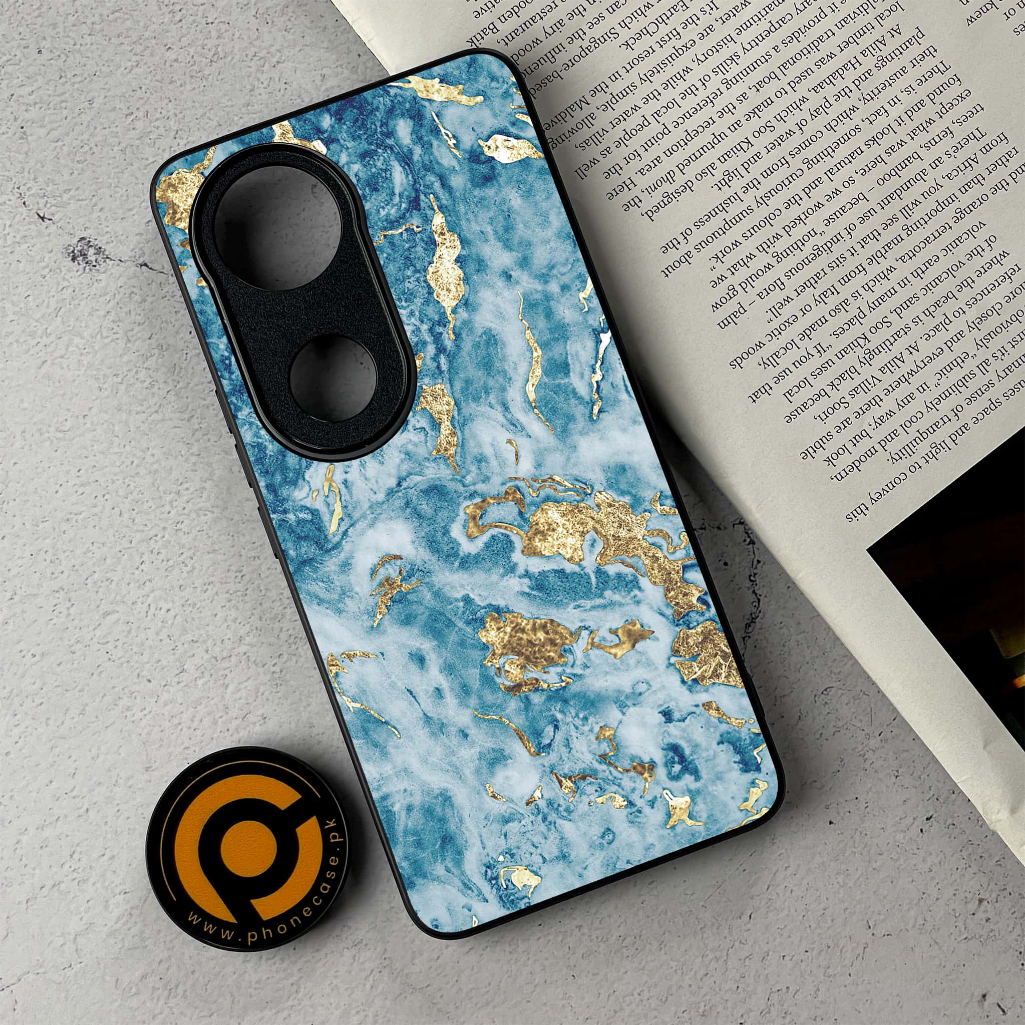 Vivo V50 - Blue Marble 2.0 Series - Premium Metal Printed Soft Bumper Shockproof Case