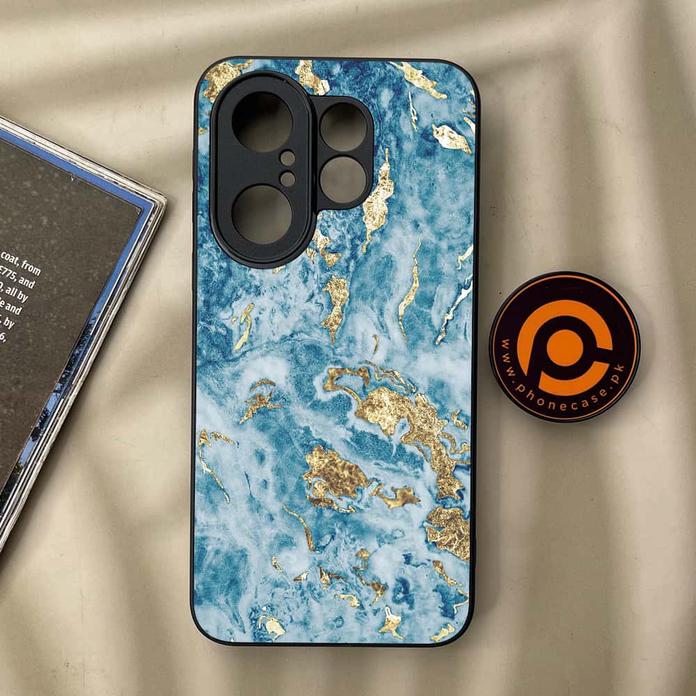 Vivo X200 FE - Blue Marble 2.0 Series - Premium Metal Printed soft Bumper Shock Proof Case