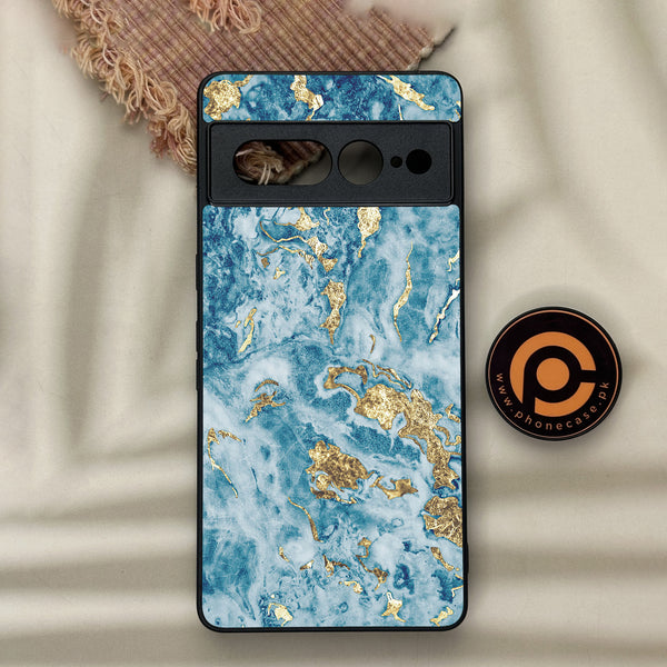 Google Pixel 7 Pro - Blue Marble V 2.0  Design 7 - Premium Metal Printed soft Bumper Shock Proof Case  CS-26009