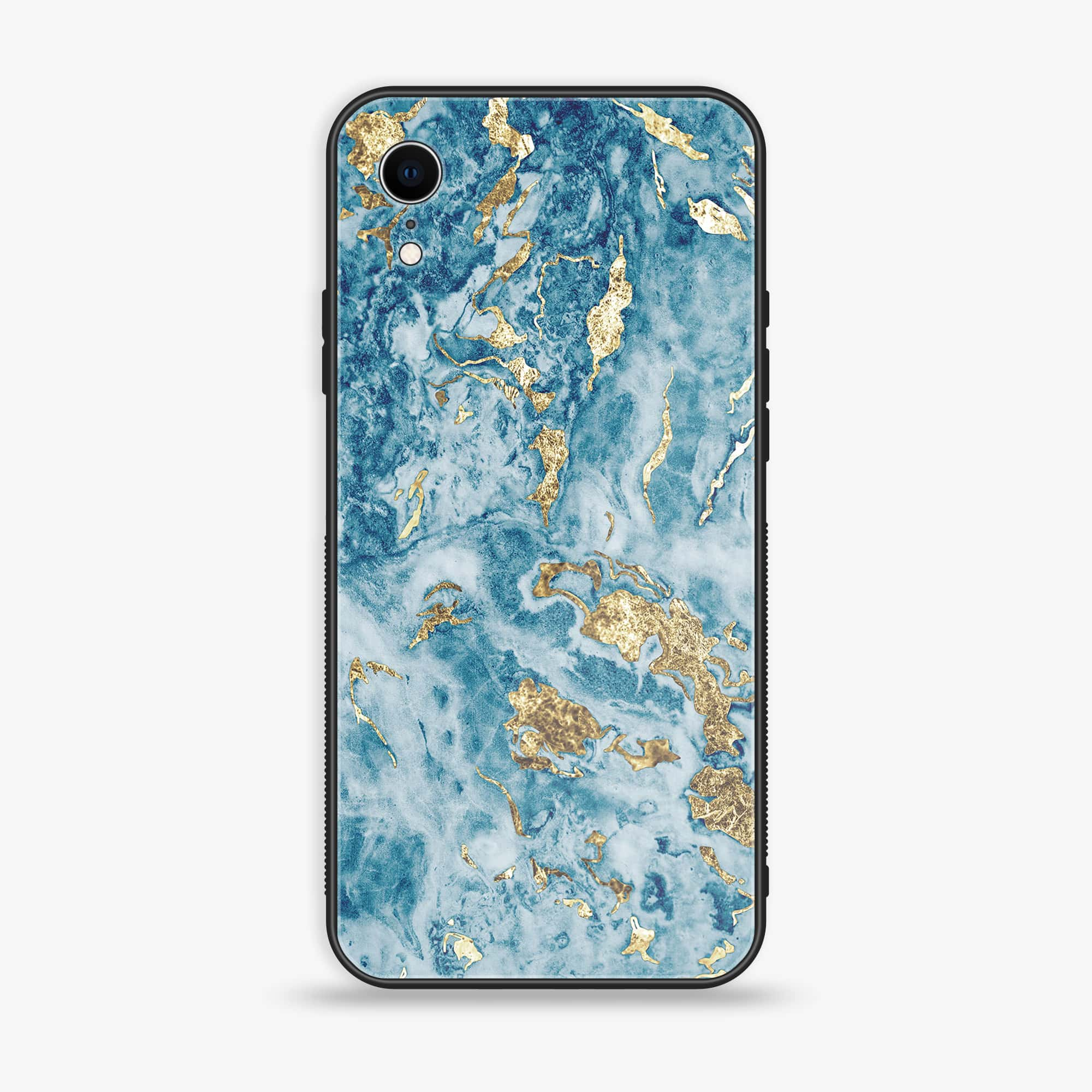 iPhone XR - Blue Marble Series V 2.0 - Premium Printed Glass soft Bumper shock Proof Case