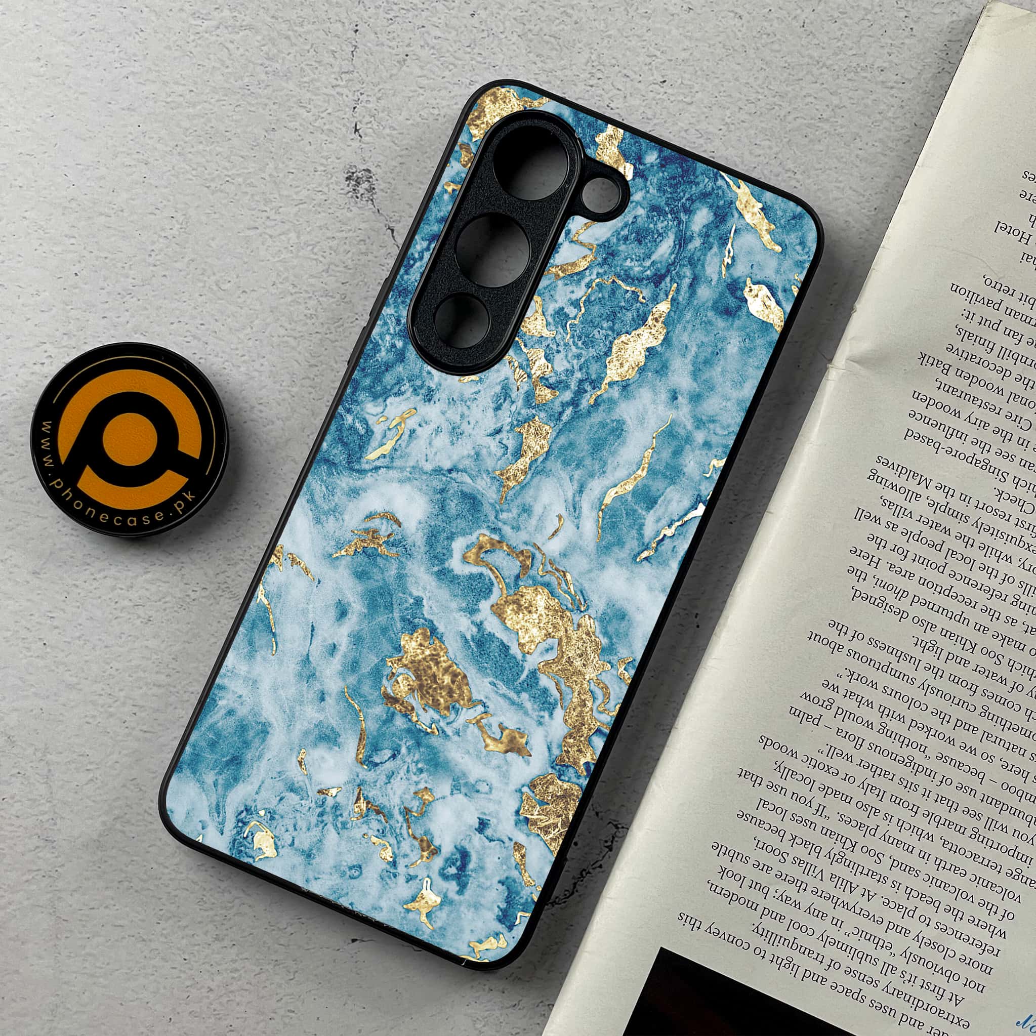 Vivo Y04 - Blue Marble 2.0 Series - Premium Metal Printed Soft Bumper Shockproof Case