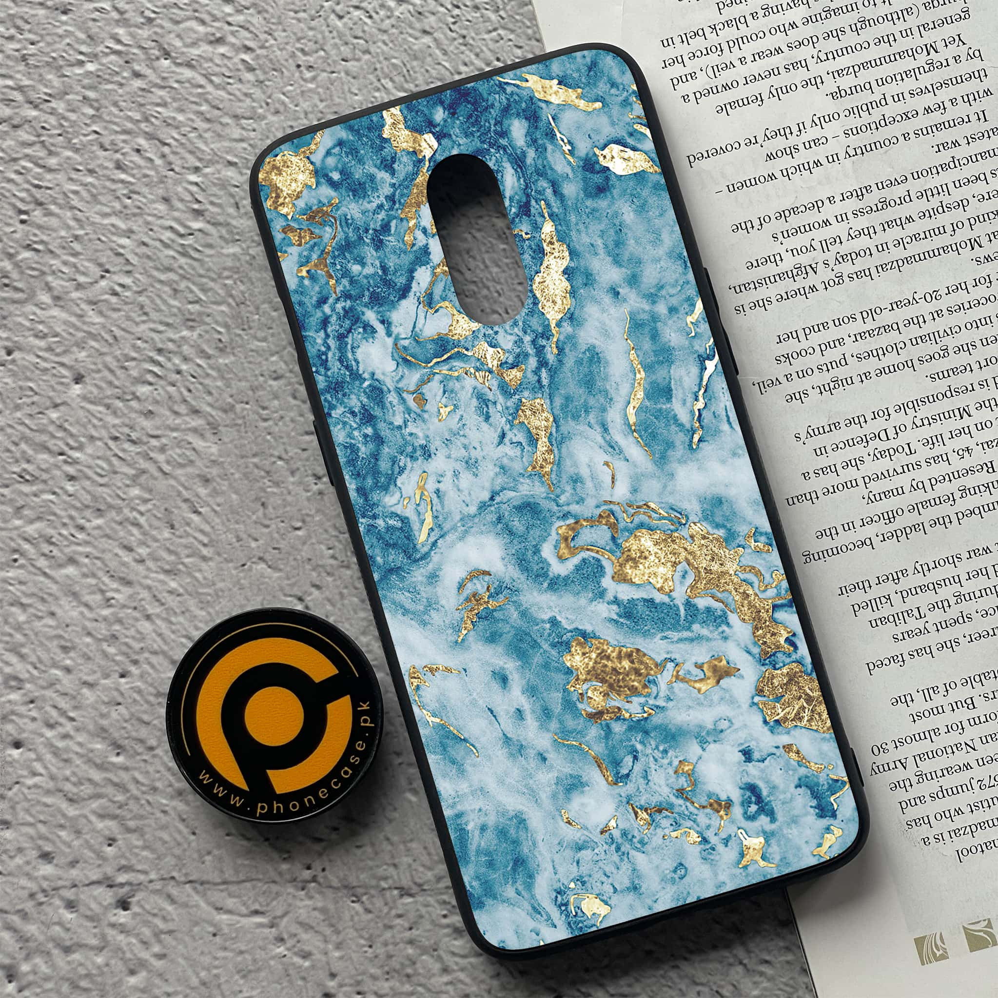 OnePlus 7 - Blue Marble 2.0 Series - Premium Printed Glass soft Bumper shock Proof Case