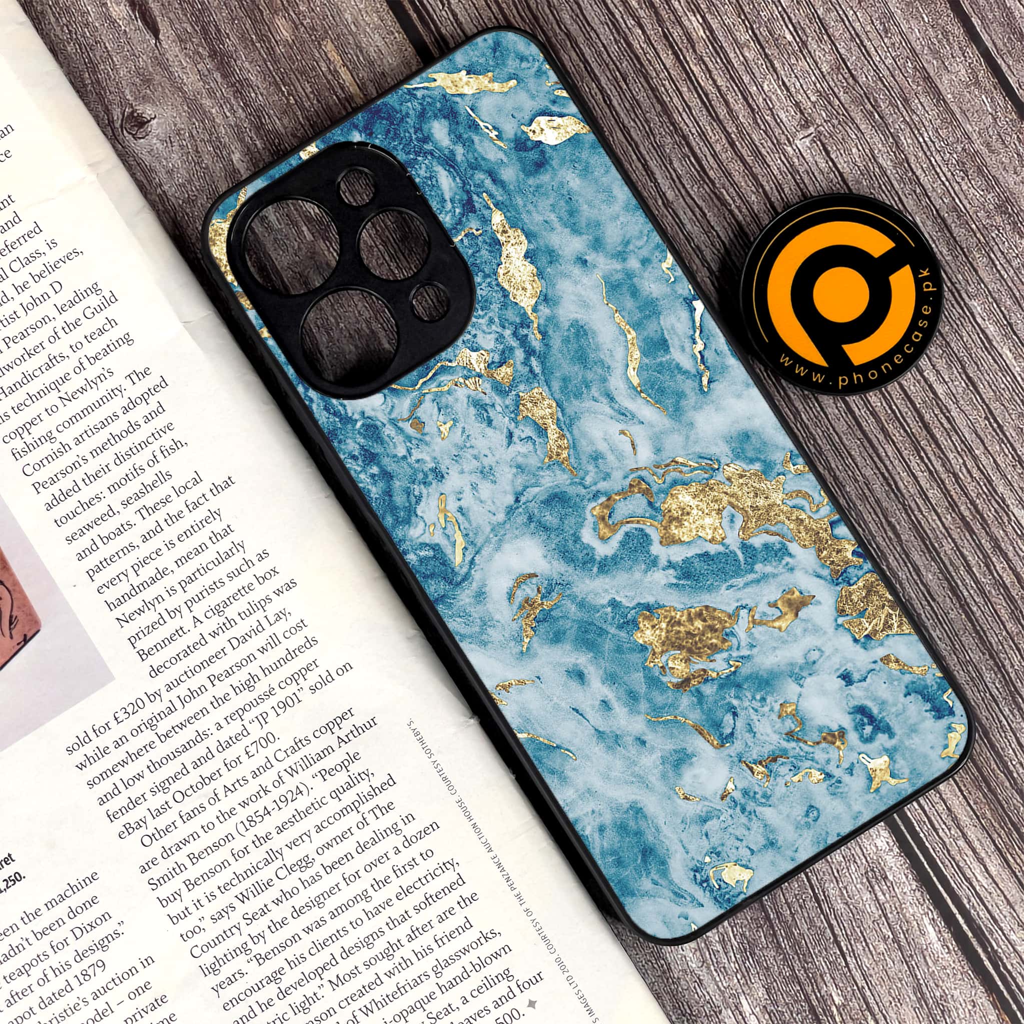 Xiaomi Redmi 12 - Blue Marble Series V 2.0 - Premium Printed Glass soft Bumper shock Proof Case