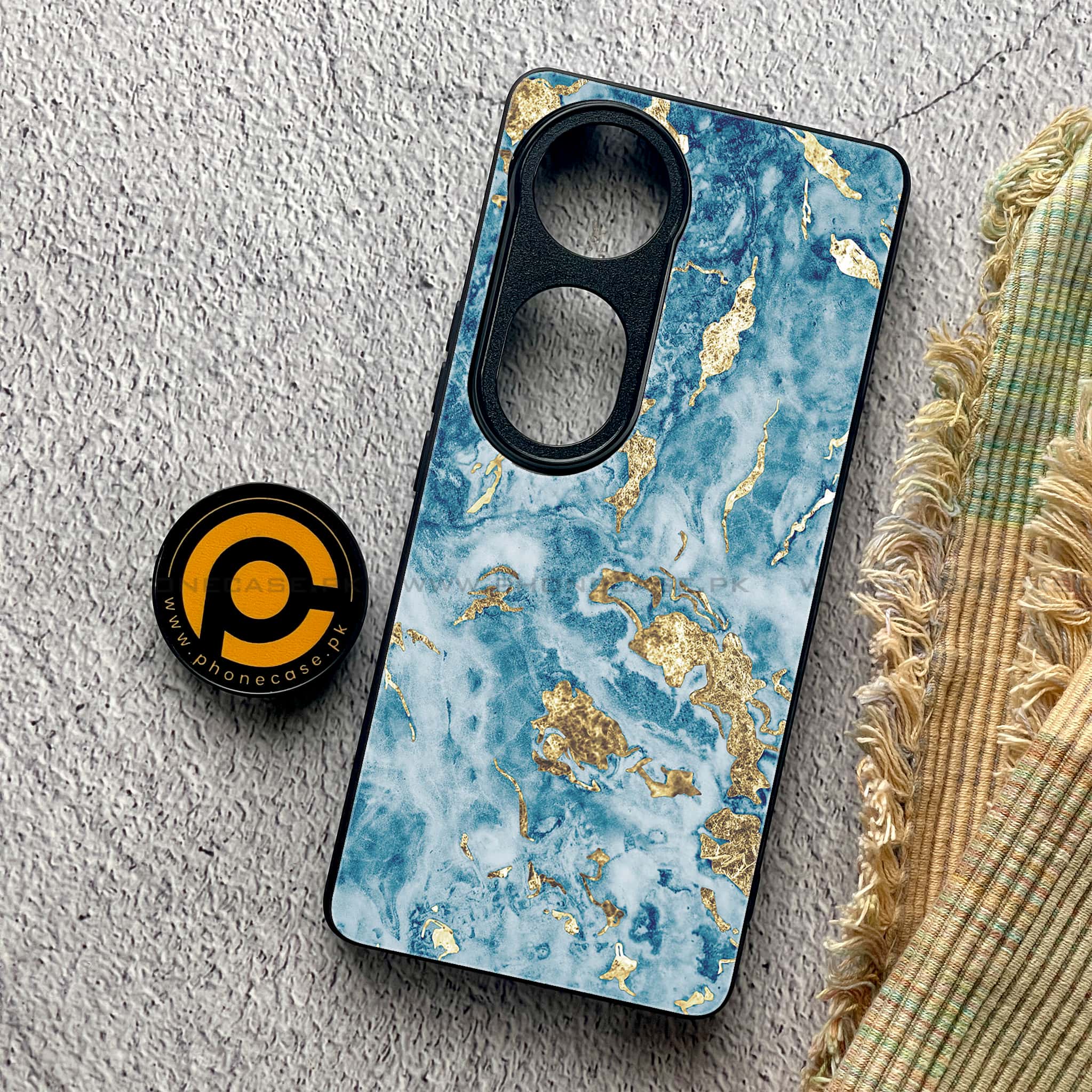 Vivo V40 Pro - Blue Marble 2.0 Series - Premium Metal Printed soft Bumper shock Proof Case
