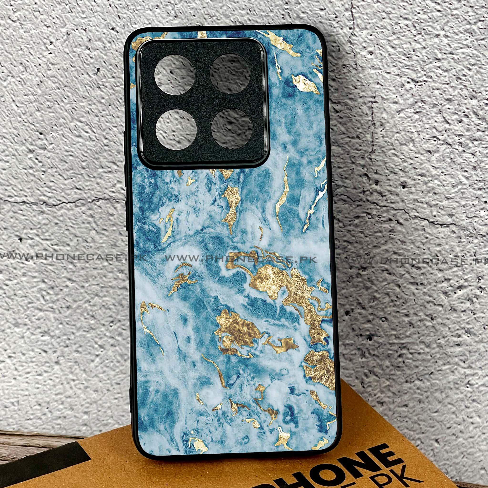 Xiaomi 14T Pro - Blue Marble 2.0 Series - Premium Printed Glass soft Bumper shock Proof Case