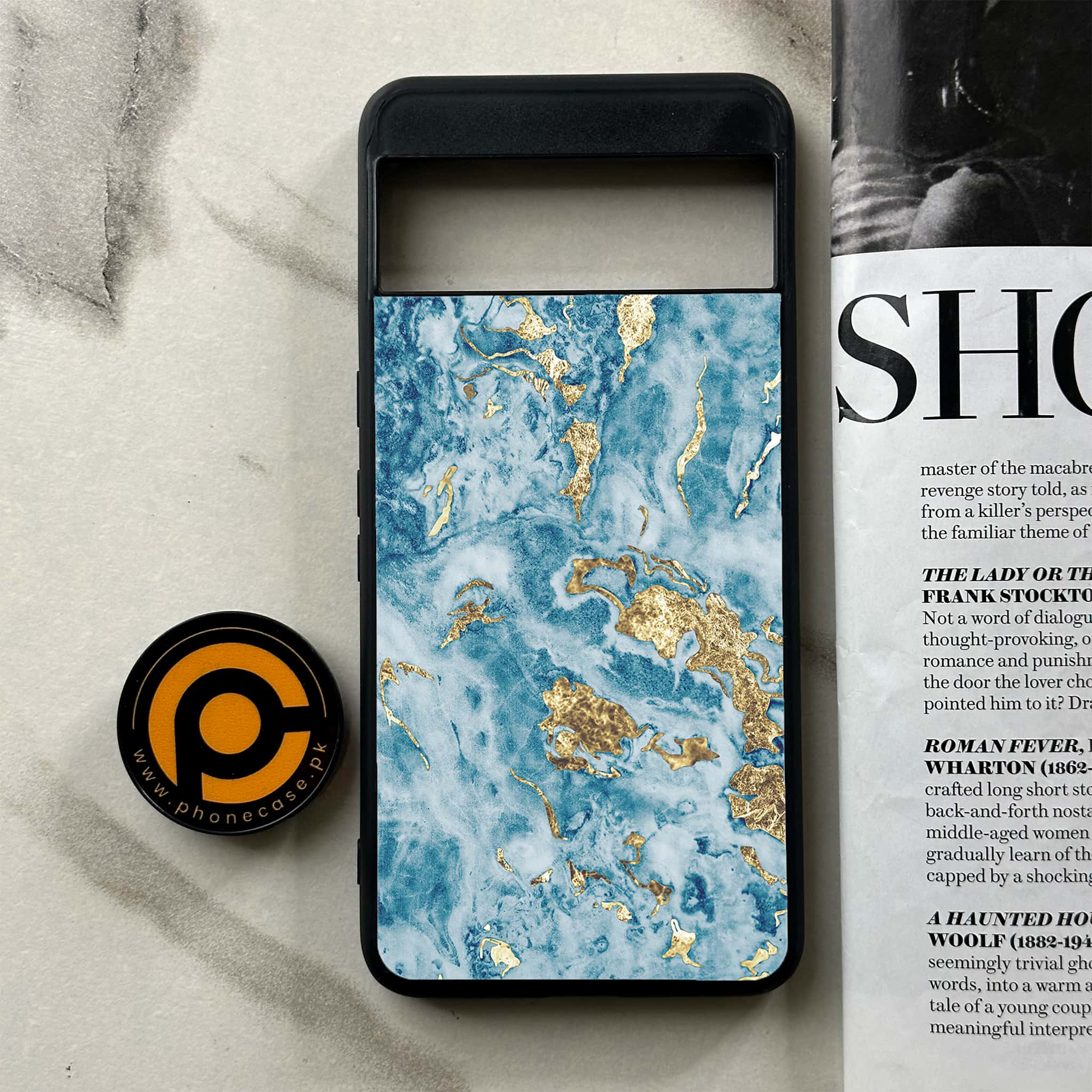 Google Pixel 8 Pro - Blue Marble Series V 2.0 - Premium Printed Glass soft Bumper shock Proof Case