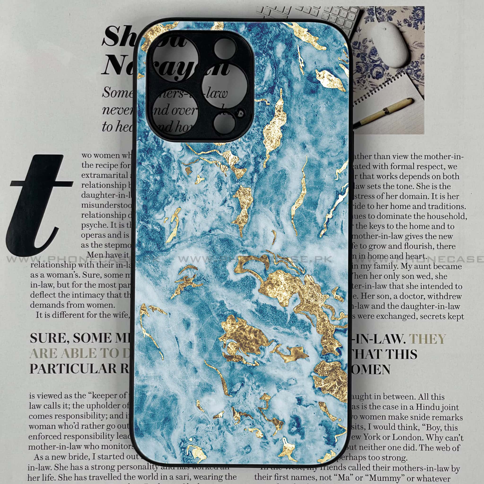 iPhone 11 Pro Max - Blue Marble V 2.0 Series - Premium Printed Glass soft Bumper shock Proof Case