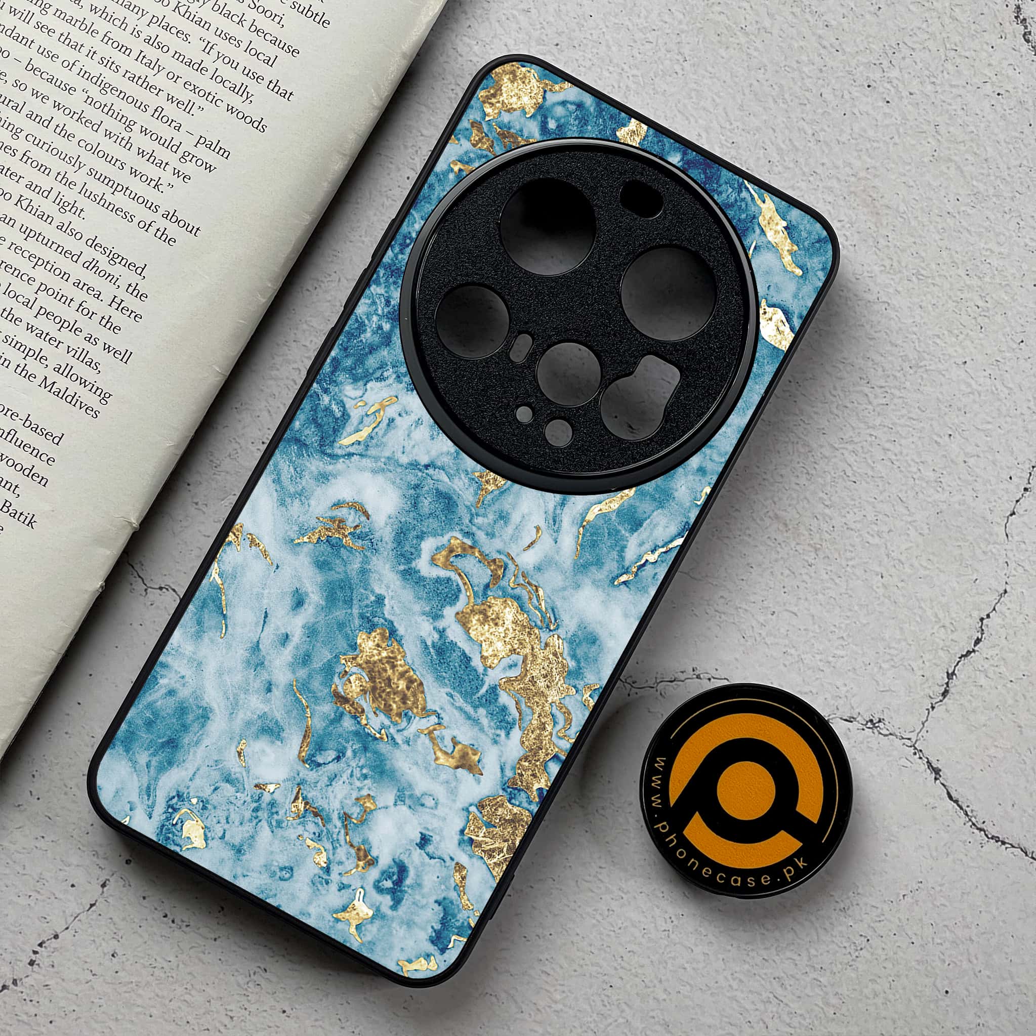 Xiaomi 15 Ultra - Blue Marble 2.0 Series - Premium Metal Printed Soft Bumper Shockproof Case
