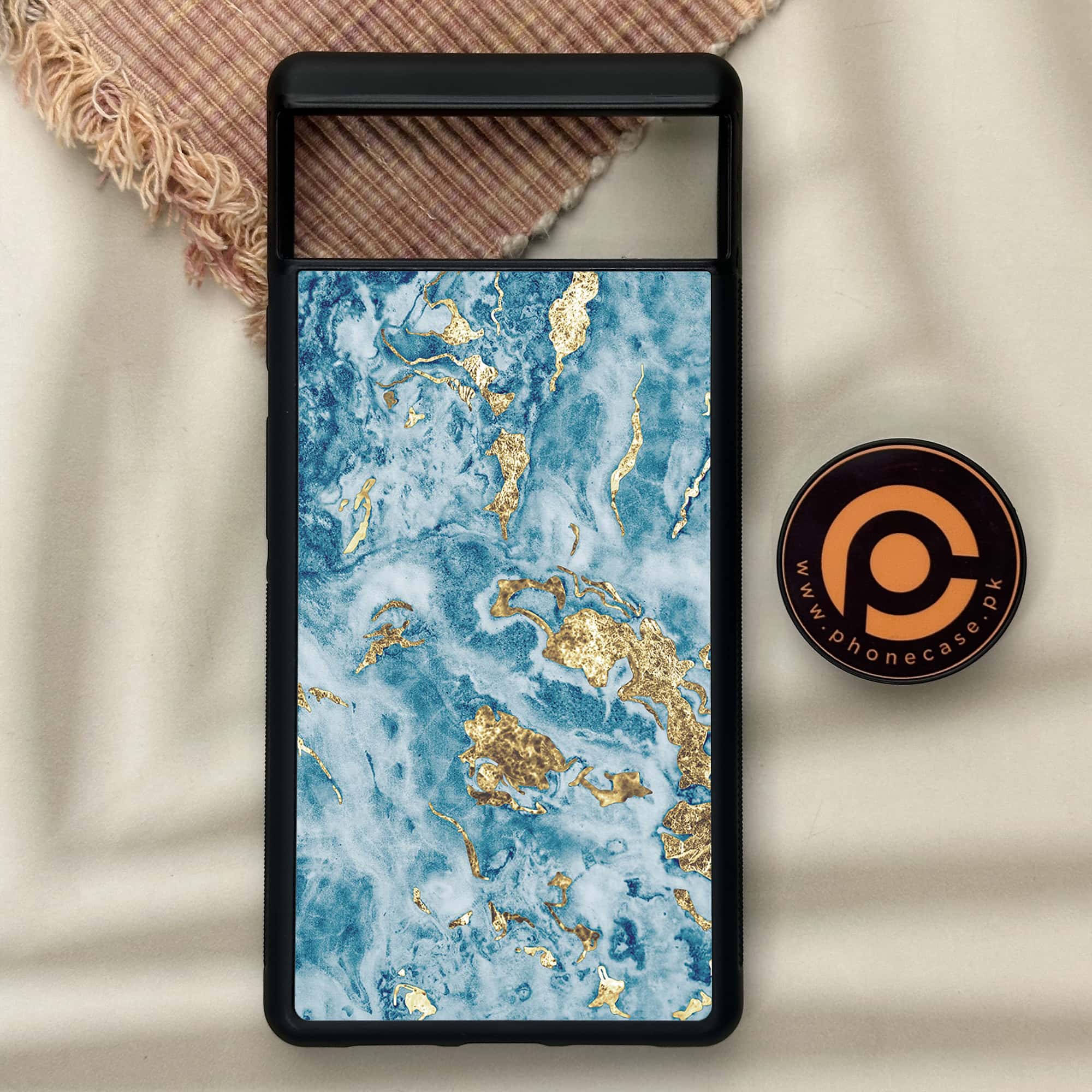 Google Pixel 6 - Blue Marble Series V 2.0 - Premium Metal Printed soft Bumper Shock Proof Case