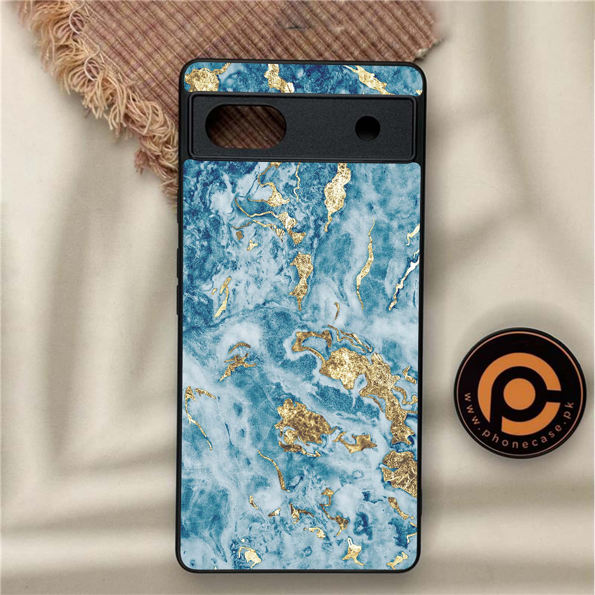 Google Pixel 6A - Blue Marble Series V 2.0 - Premium Metal Printed soft Bumper Shock Proof Case