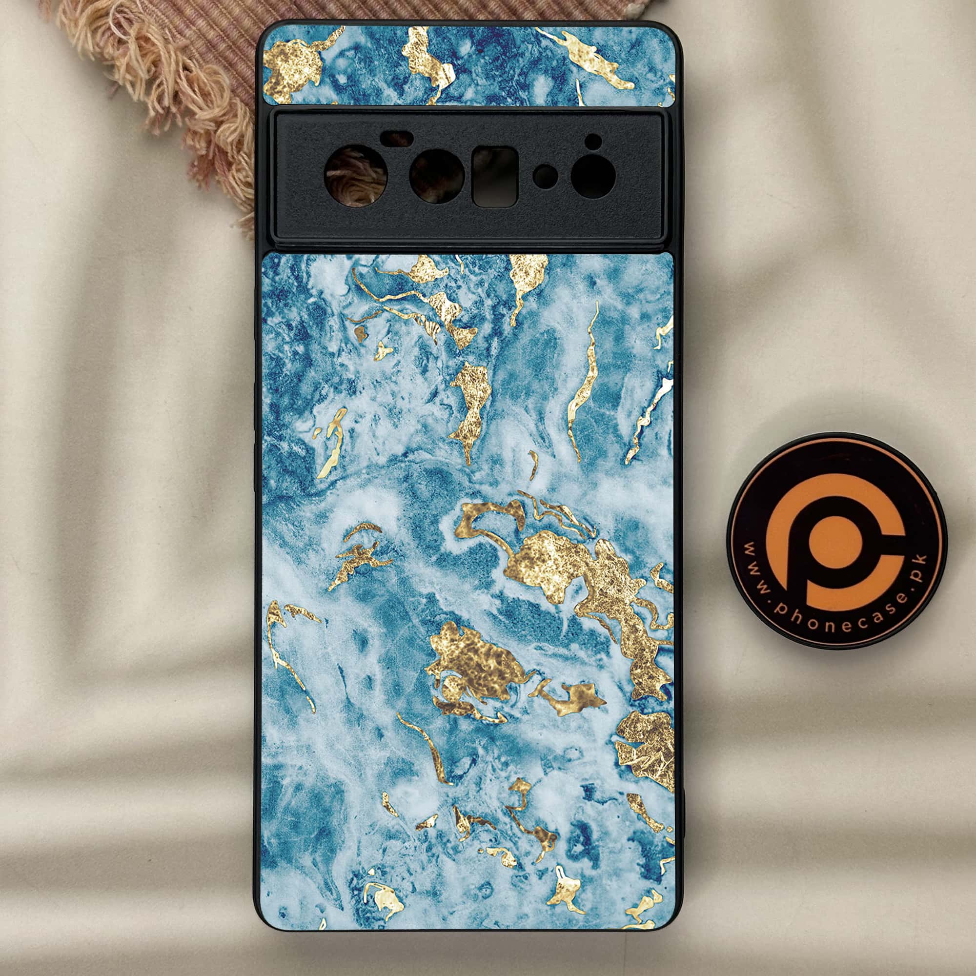 Google Pixel 6 Pro - Blue Marble Series V 2.0 - Premium Metal Printed soft Bumper Shock Proof Case