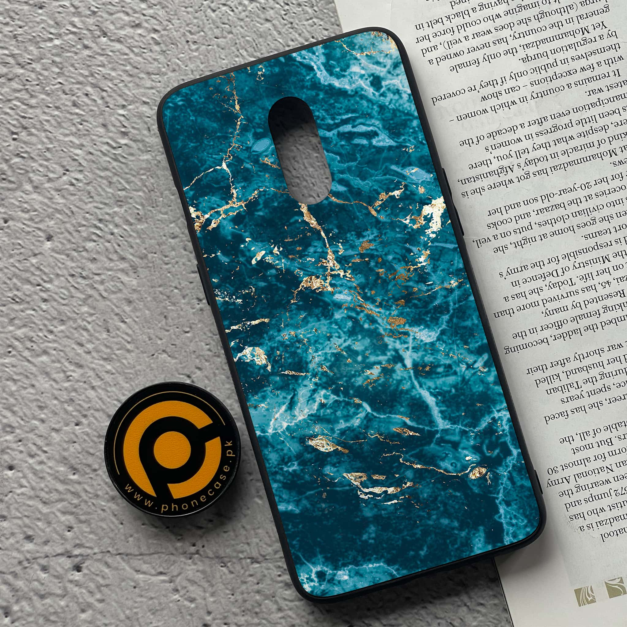 OnePlus 7 - Blue Marble 2.0 Series - Premium Printed Glass soft Bumper shock Proof Case