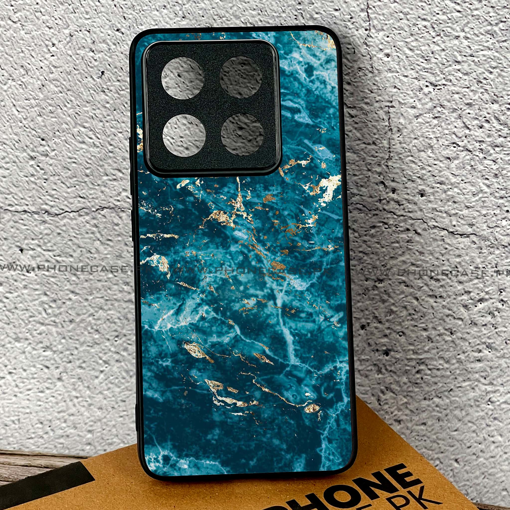 Xiaomi 14T Pro - Blue Marble 2.0 Series - Premium Printed Glass soft Bumper shock Proof Case