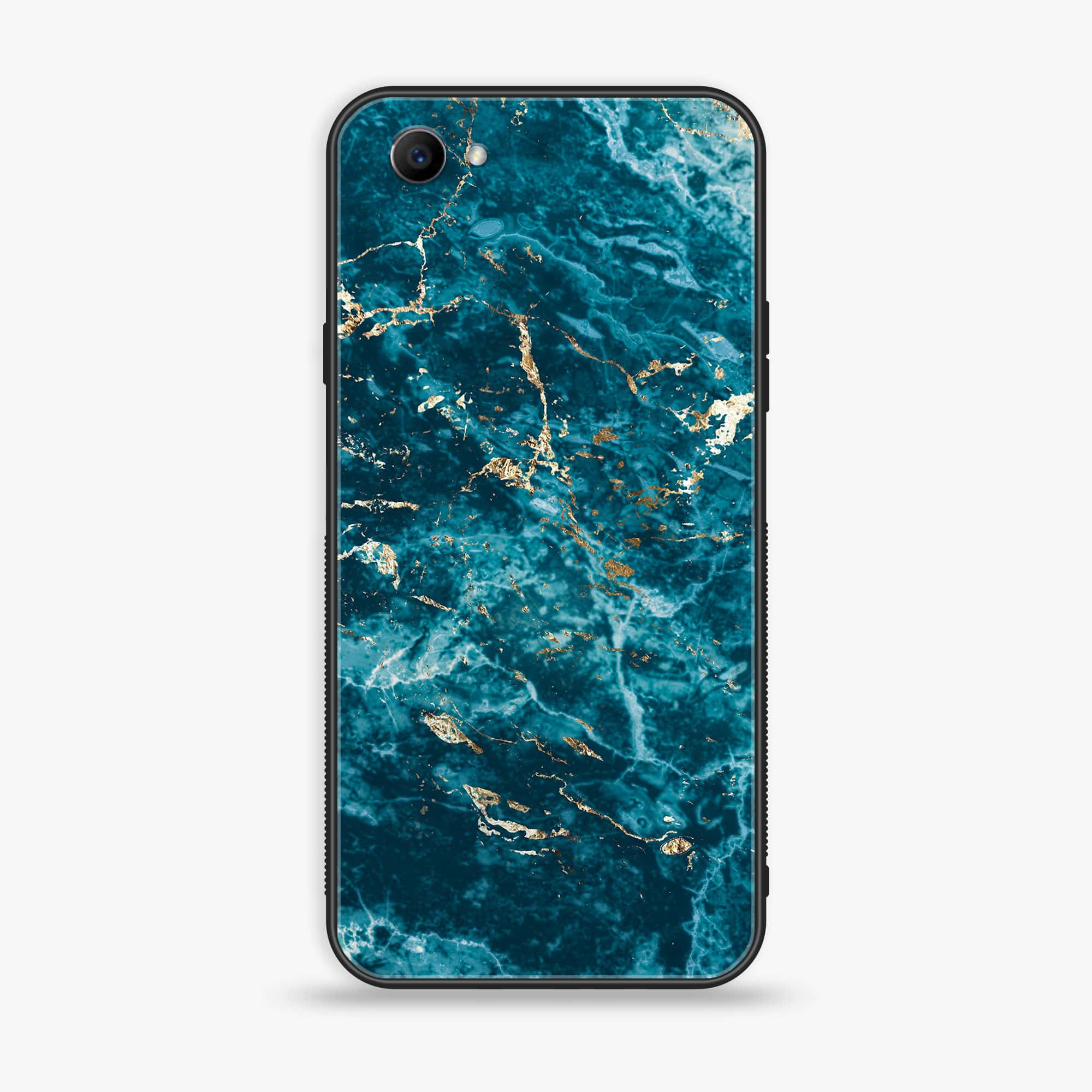 Oppo F7 Youth - Blue Marble 2.0 Series - Premium Printed Glass soft Bumper shock Proof Case