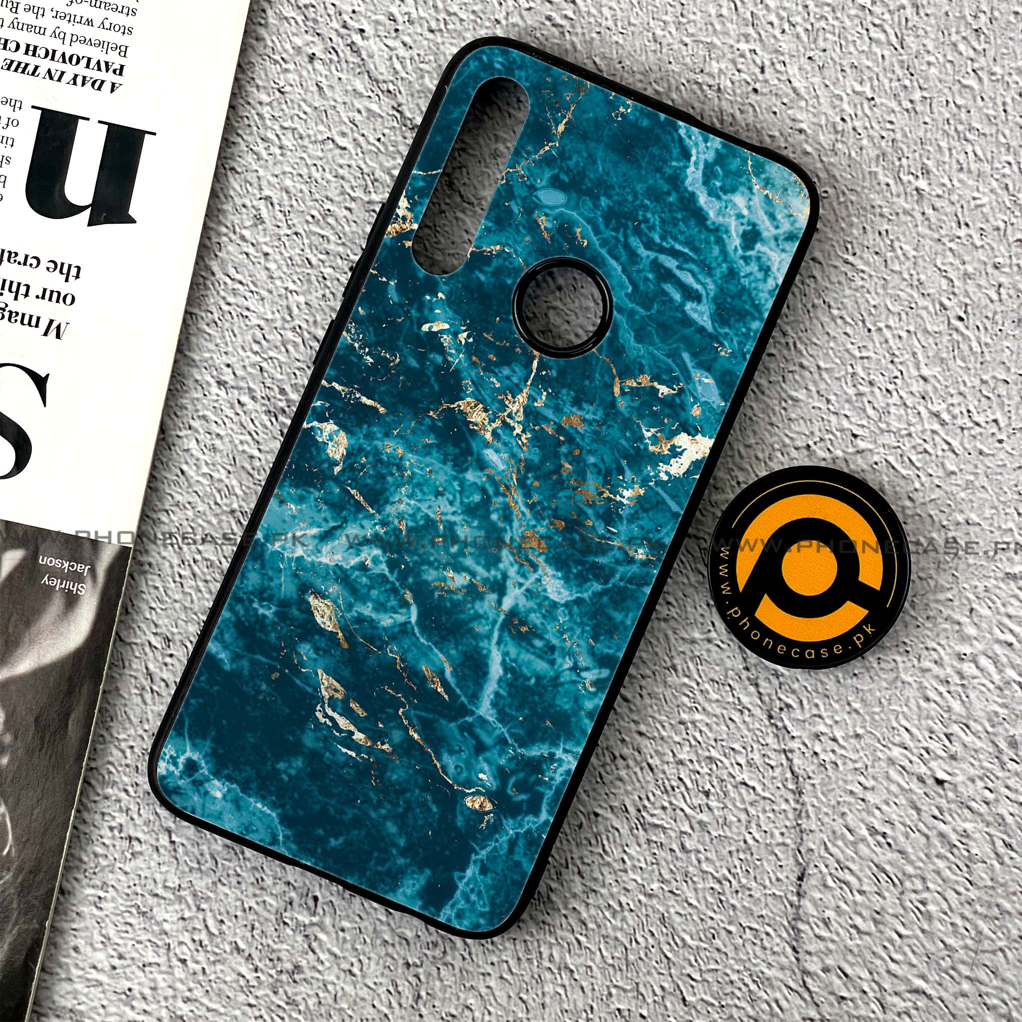 Huawei Y9 Prime (2019) - Blue Marble Series V 2.0 - Premium Printed Glass soft Bumper shock Proof Case