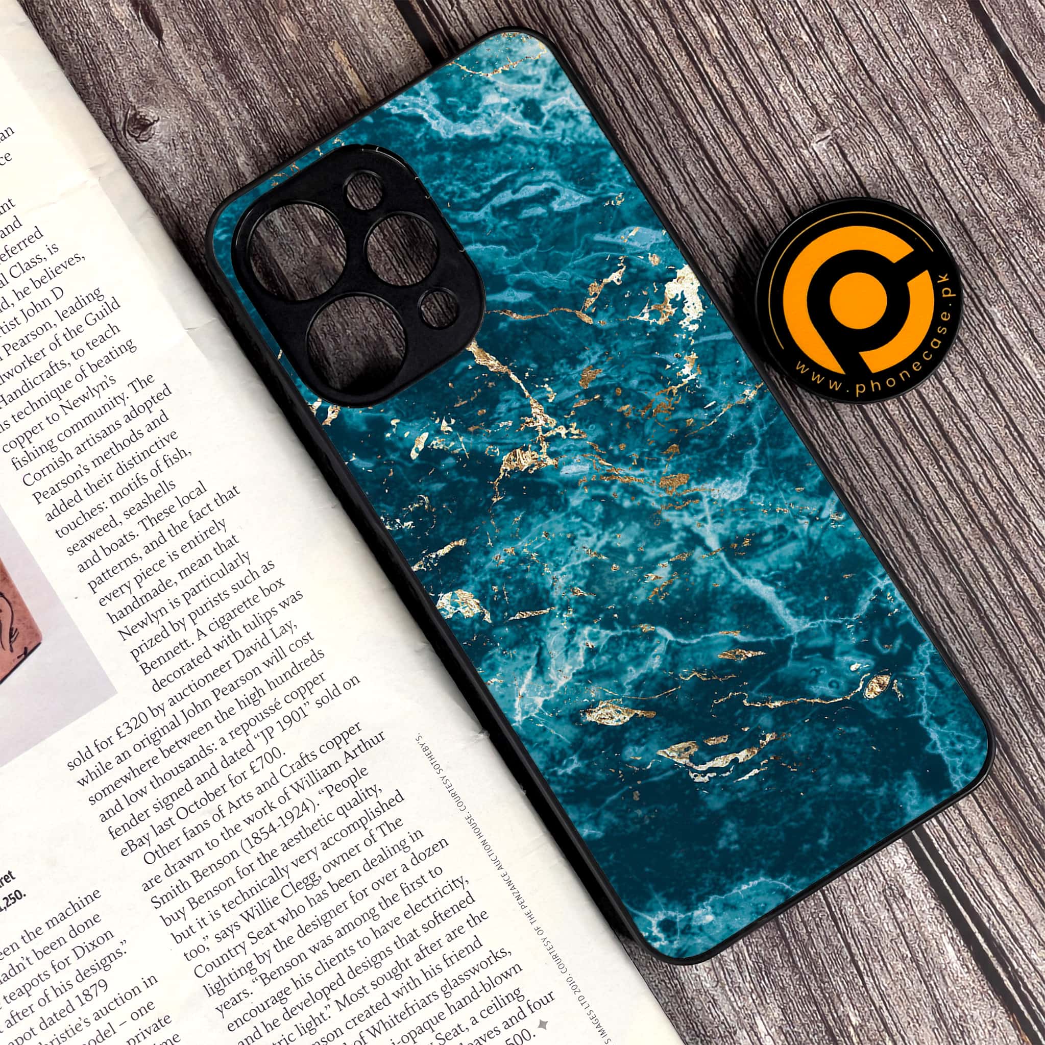 Xiaomi Redmi 12 - Blue Marble Series V 2.0 - Premium Printed Glass soft Bumper shock Proof Case