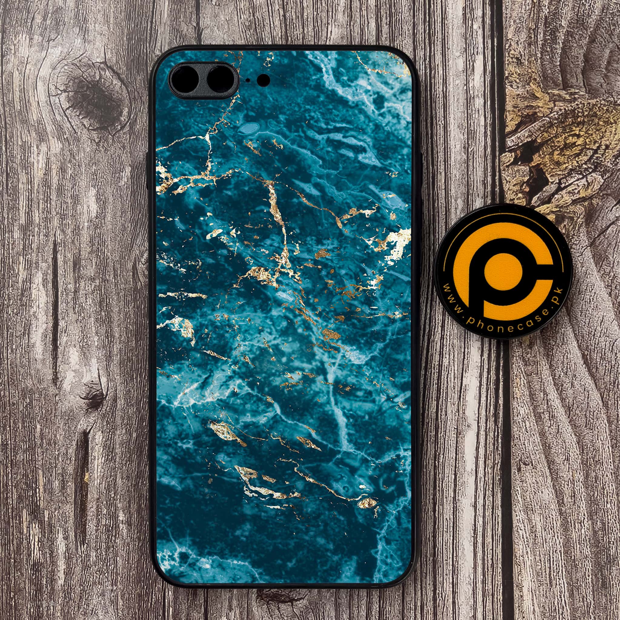 iPhone 7 Plus - Blue Marble Series V 2.0 - Premium Metal Printed soft Bumper shock Proof Case