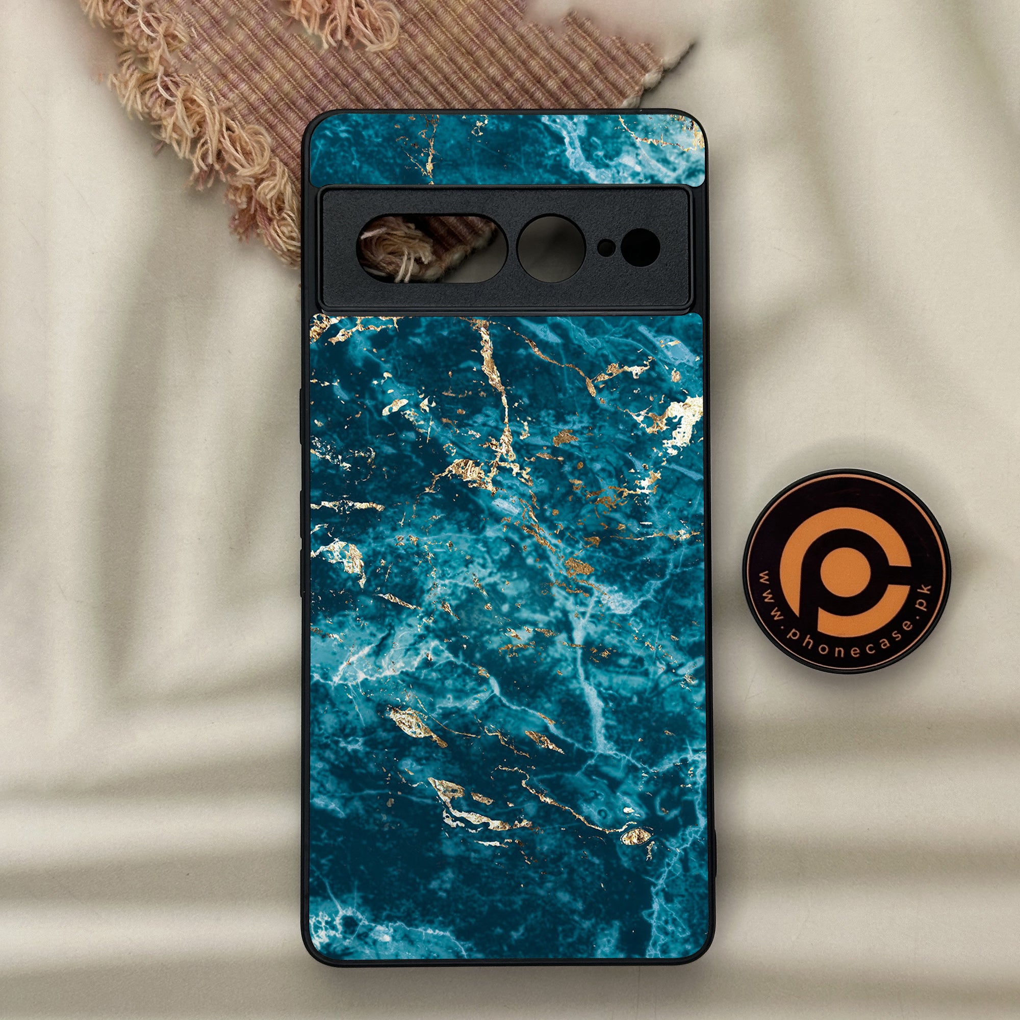 Google Pixel 7 Pro - Blue Marble Series V 2.0 - Premium Metal Printed soft Bumper Shock Proof Case