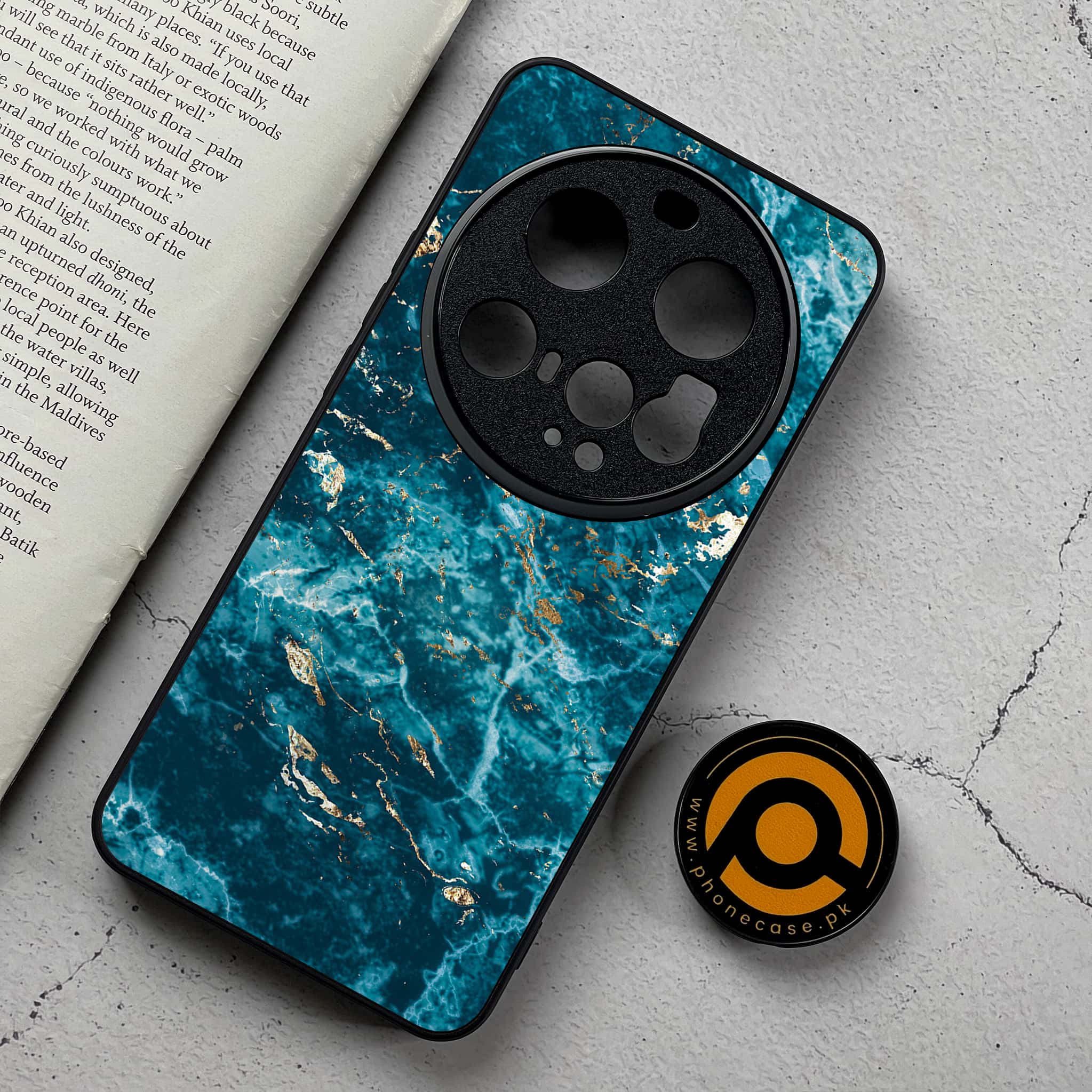 Xiaomi 15 Ultra - Blue Marble 2.0 Series - Premium Metal Printed Soft Bumper Shockproof Case
