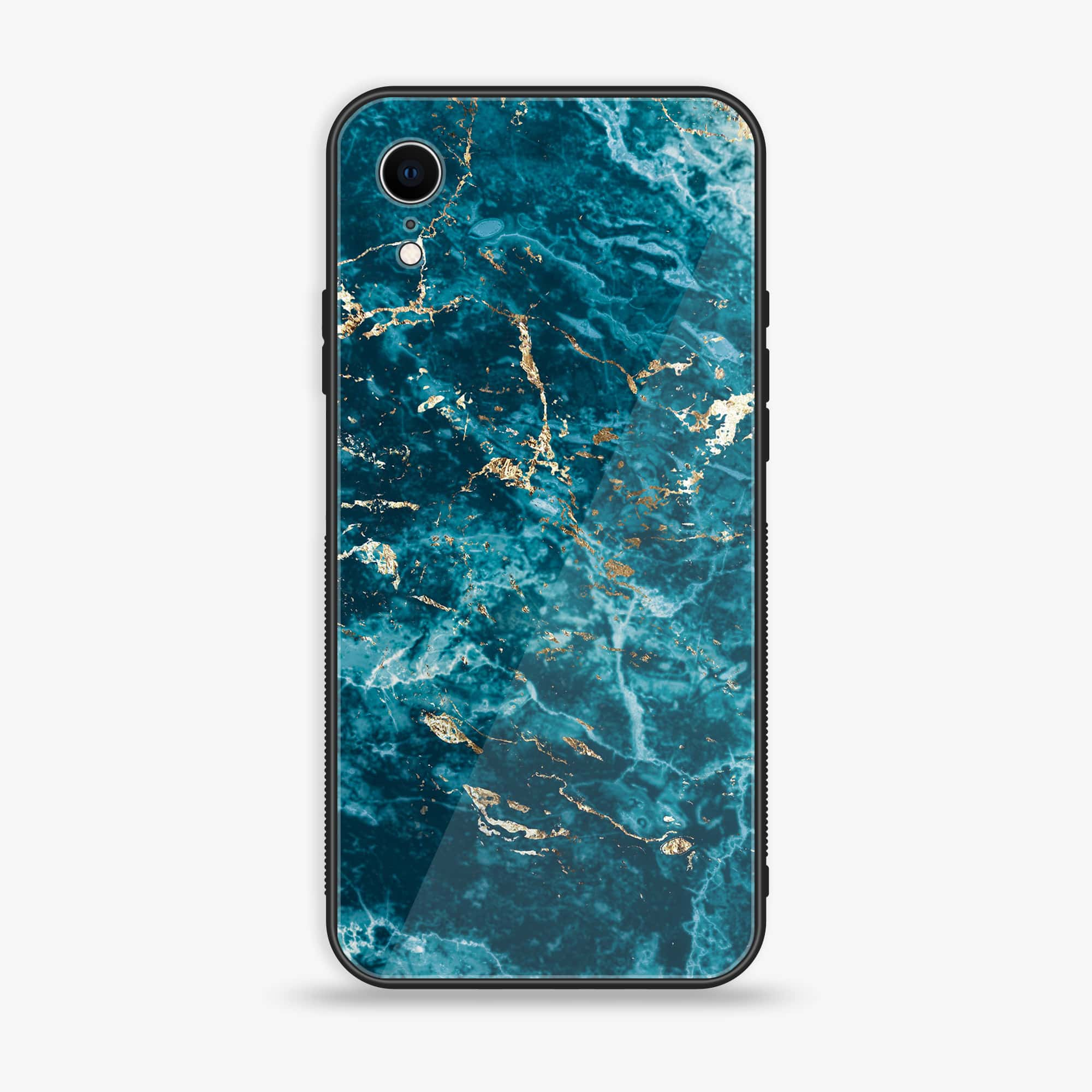 iPhone XR - Blue Marble Series V 2.0 - Premium Printed Glass soft Bumper shock Proof Case